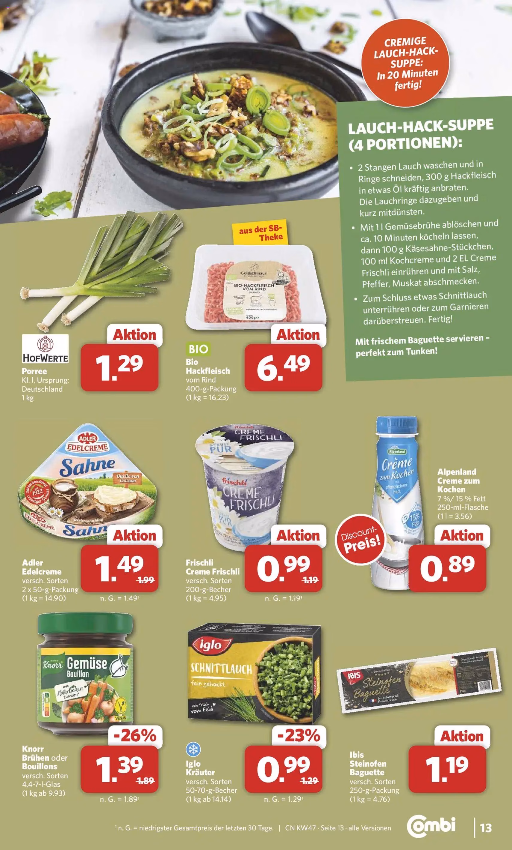 Combi Prospekt - Gültiger Prospekt ab 17.11.2025, Seite 13 von insgesamt 33