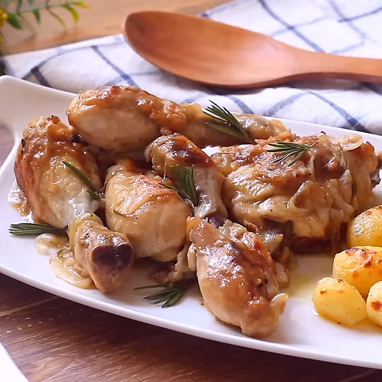 Anteprima ricetta Pollo alla birra in padella