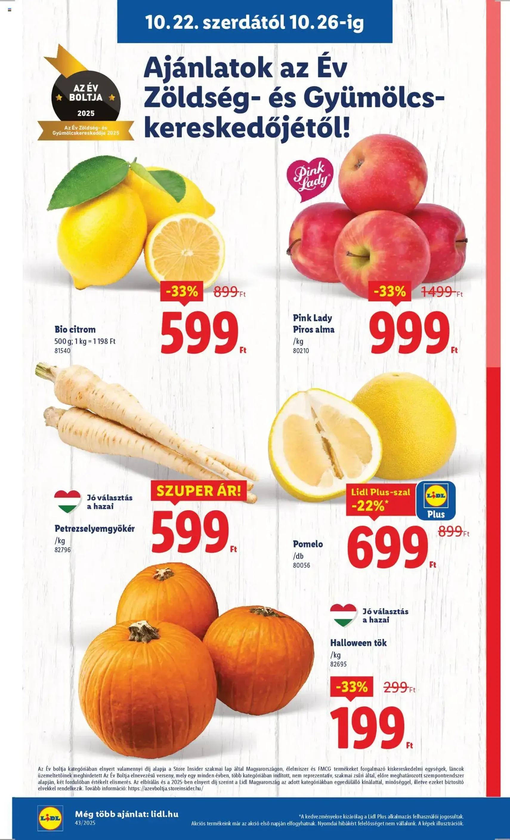 Lidl Akciós újság - 2025.10.22. érvényes szórólap 6 oldal 64 oldalból Lidl Akciós újság - 2025.10.22. érvényes szórólap 6 oldal 64 oldalból