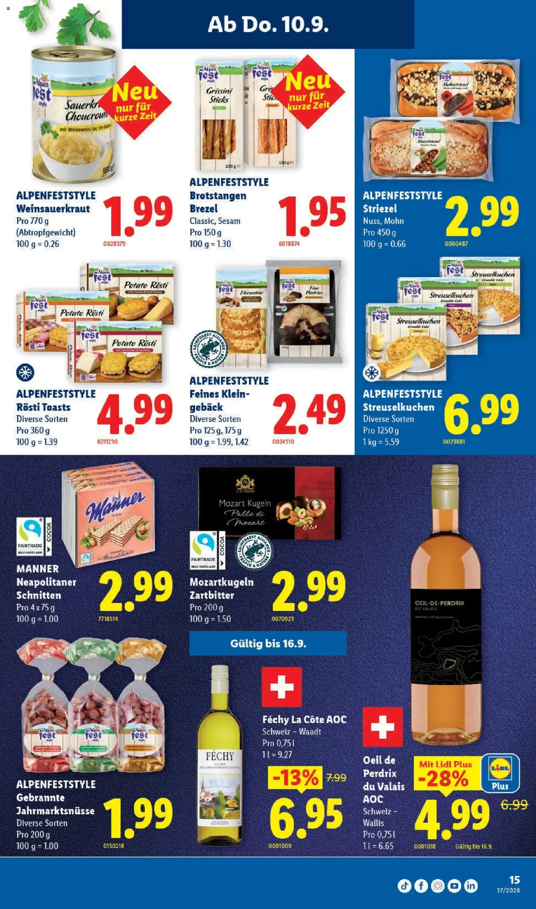 Lidl aktionen - Gültiger Prospekt ab 10.09.2026, Seite 15 von insgesamt 33