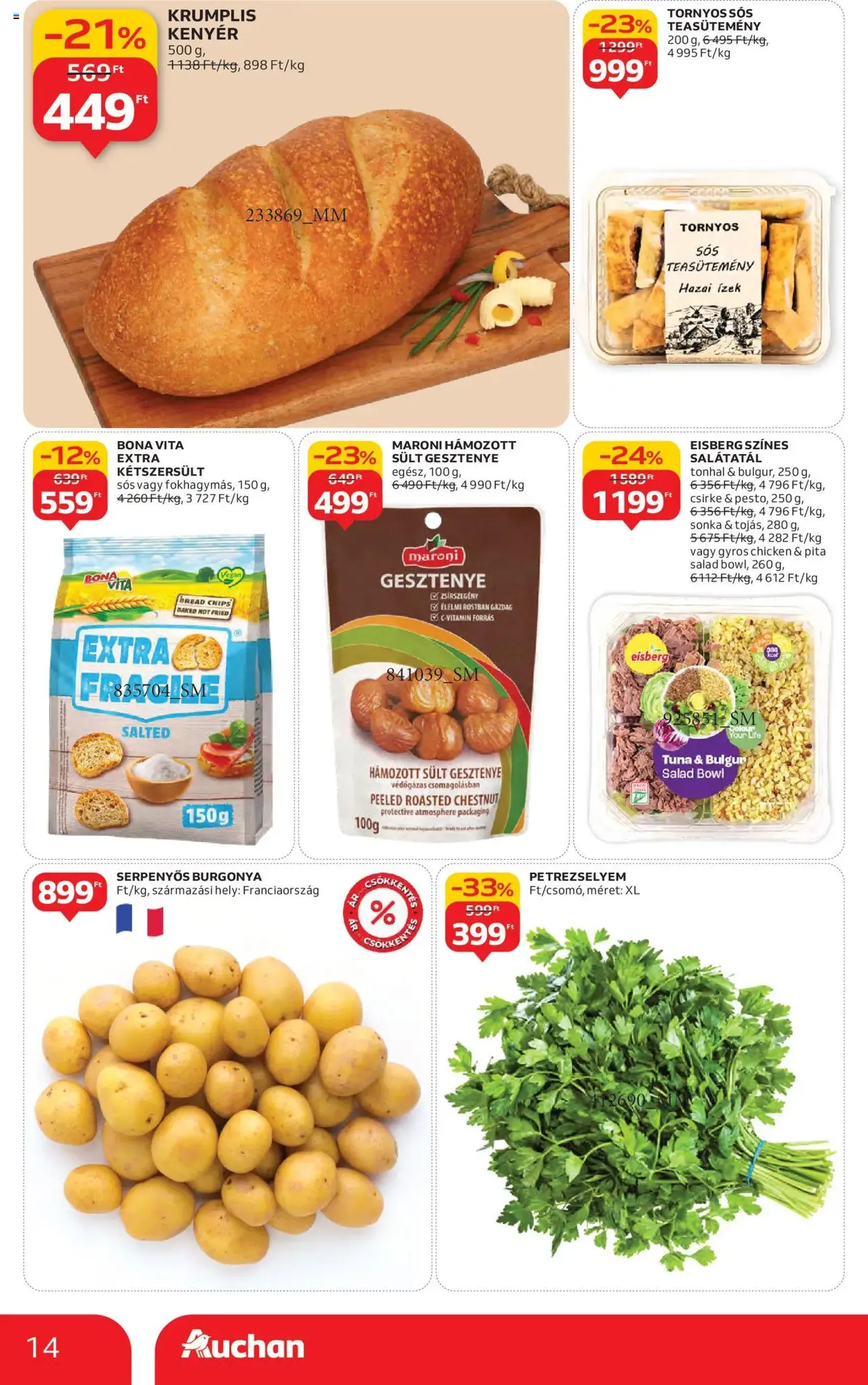 Auchan Akciós újság - 2025.10.16. érvényes szórólap 14 oldal 54 oldalból Auchan Akciós újság - 2025.10.16. érvényes szórólap 14 oldal 54 oldalból