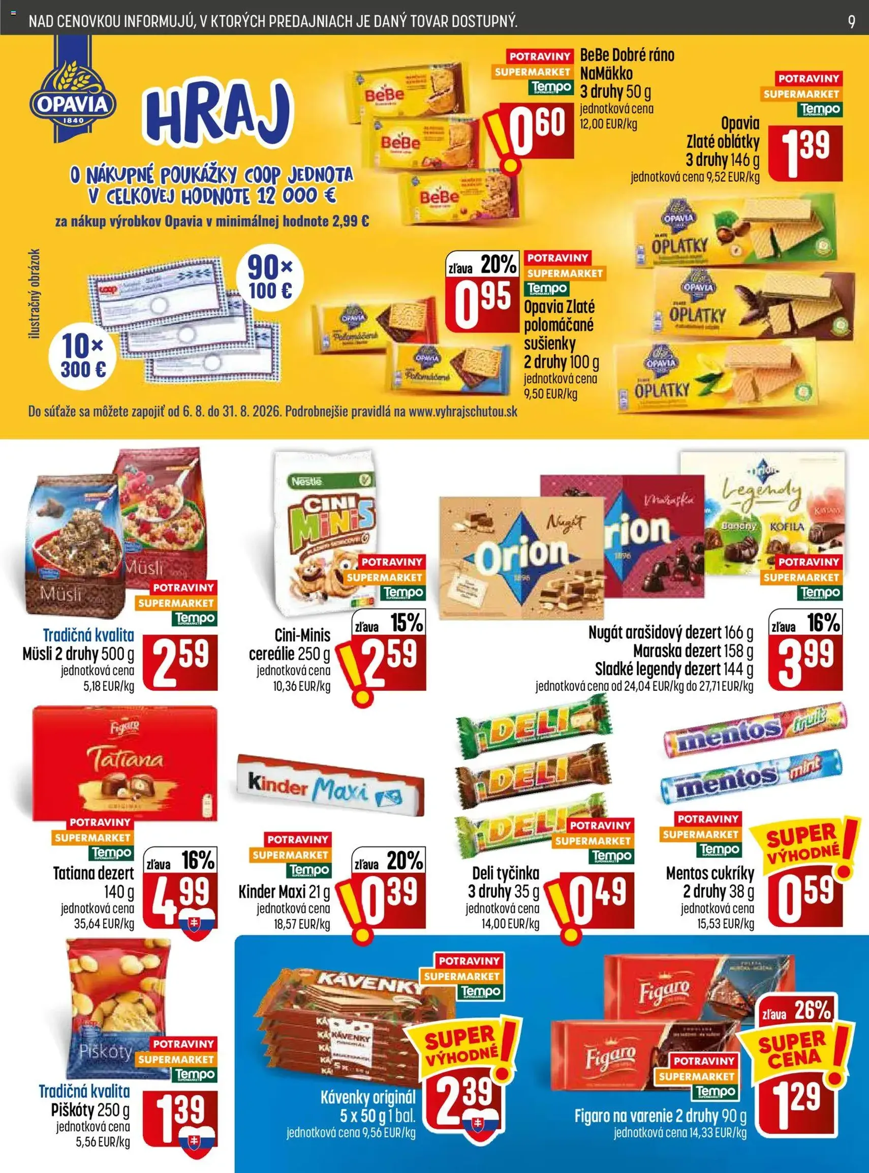 COOP Jednota leták - platný leták od 06.08.2026 strana 9 z 28