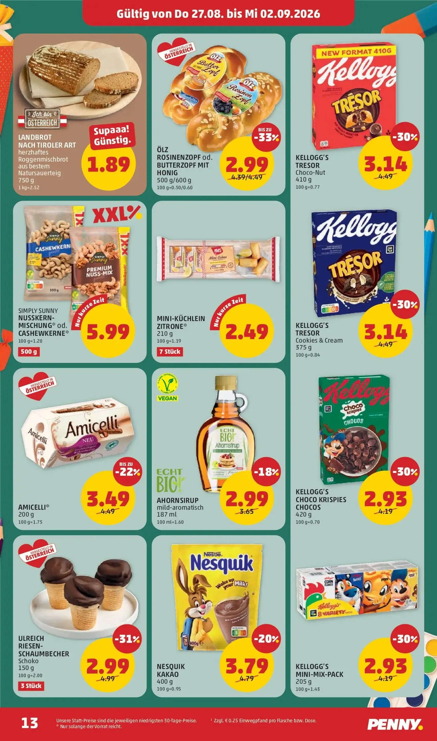 Penny Markt Flugblatt - Gültiger Prospekt ab 27.08.2026, Seite 13 von insgesamt 32