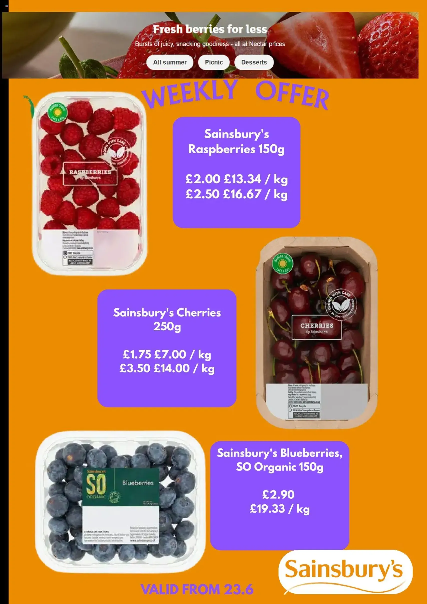 Sainsbury's - Offers - valid flyer from 23/06/2026, page 2 of 5