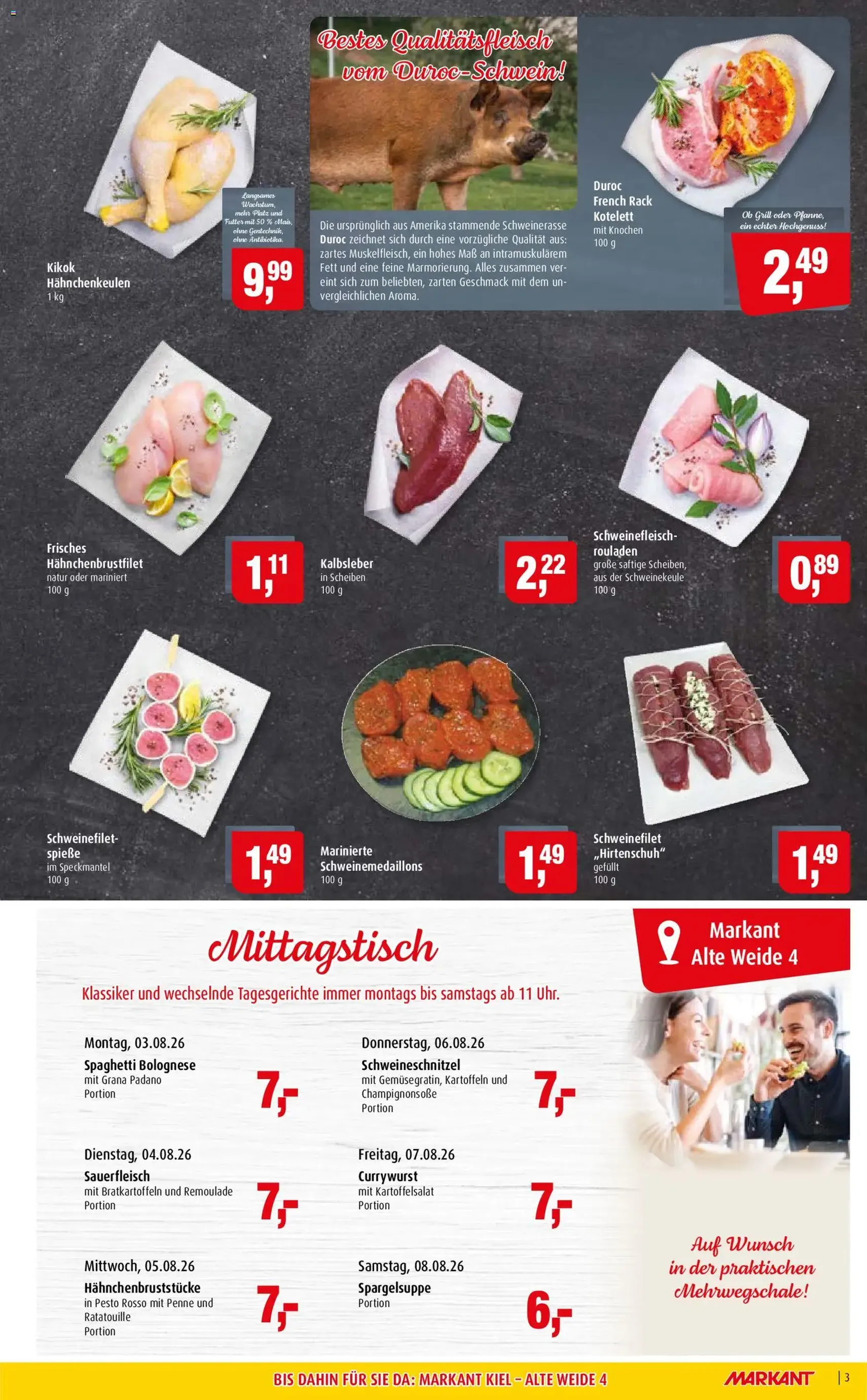 Markant Prospekt - Gültiger Prospekt ab 03.08.2026, Seite 3 von insgesamt 14