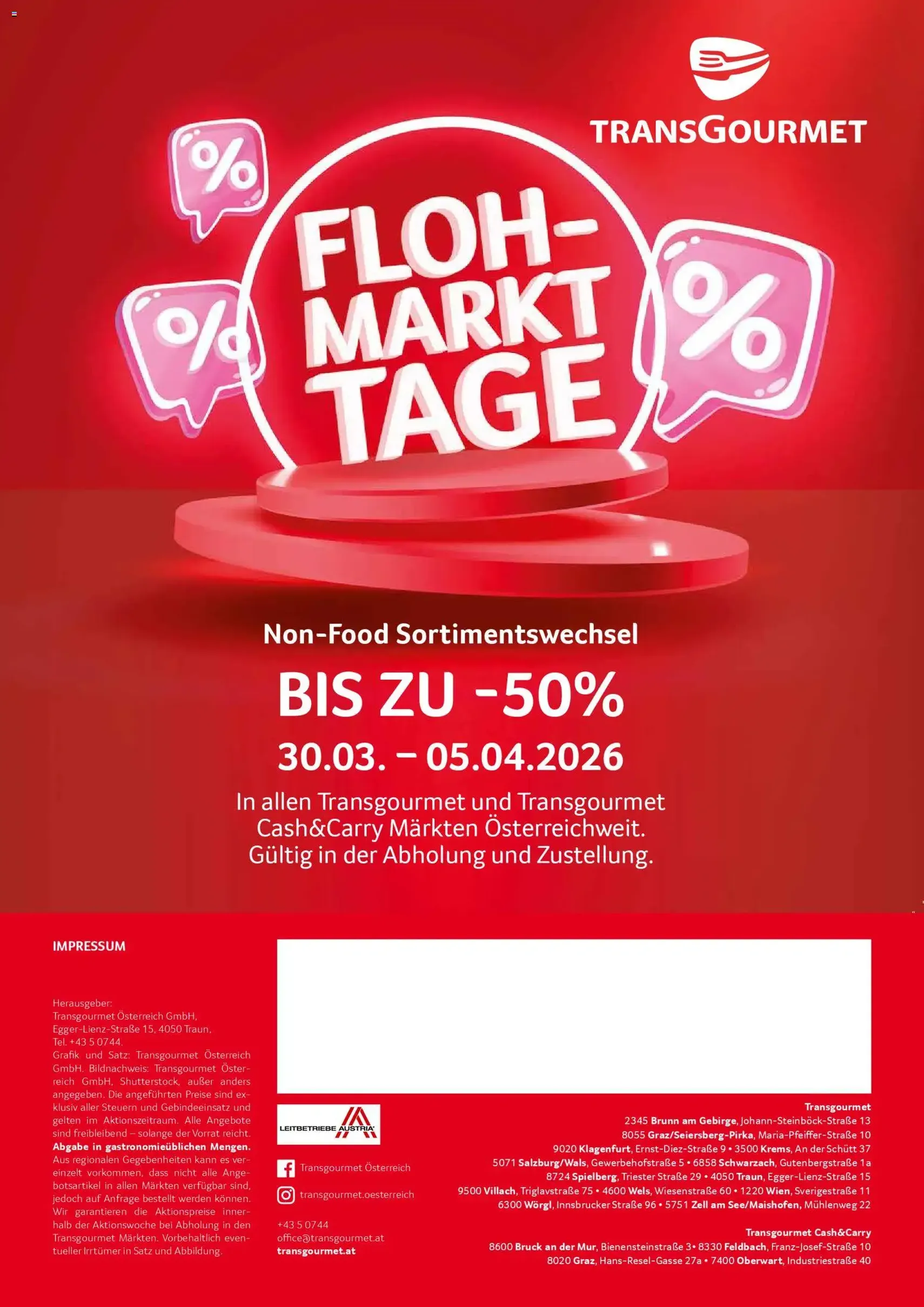 Transgourmet Flugblatt - Gültiger Prospekt ab 30.03.2026, Seite 31 von insgesamt 31