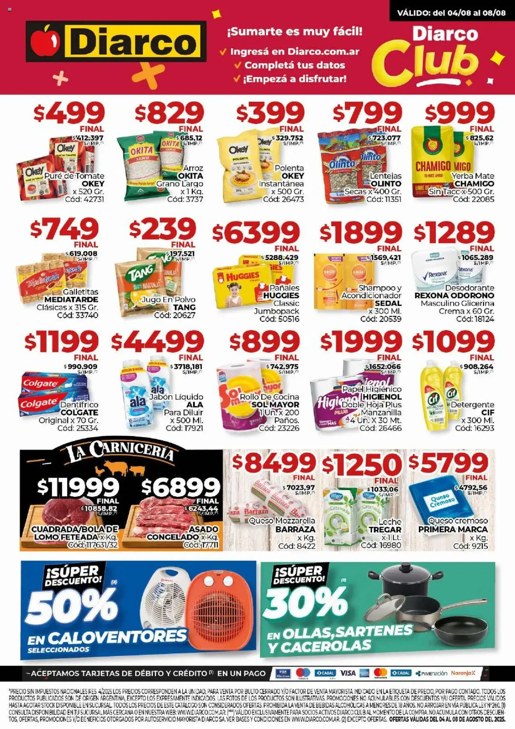 Diarco ofertas - folleto válido desde 04/08/2025 página 1 de 21