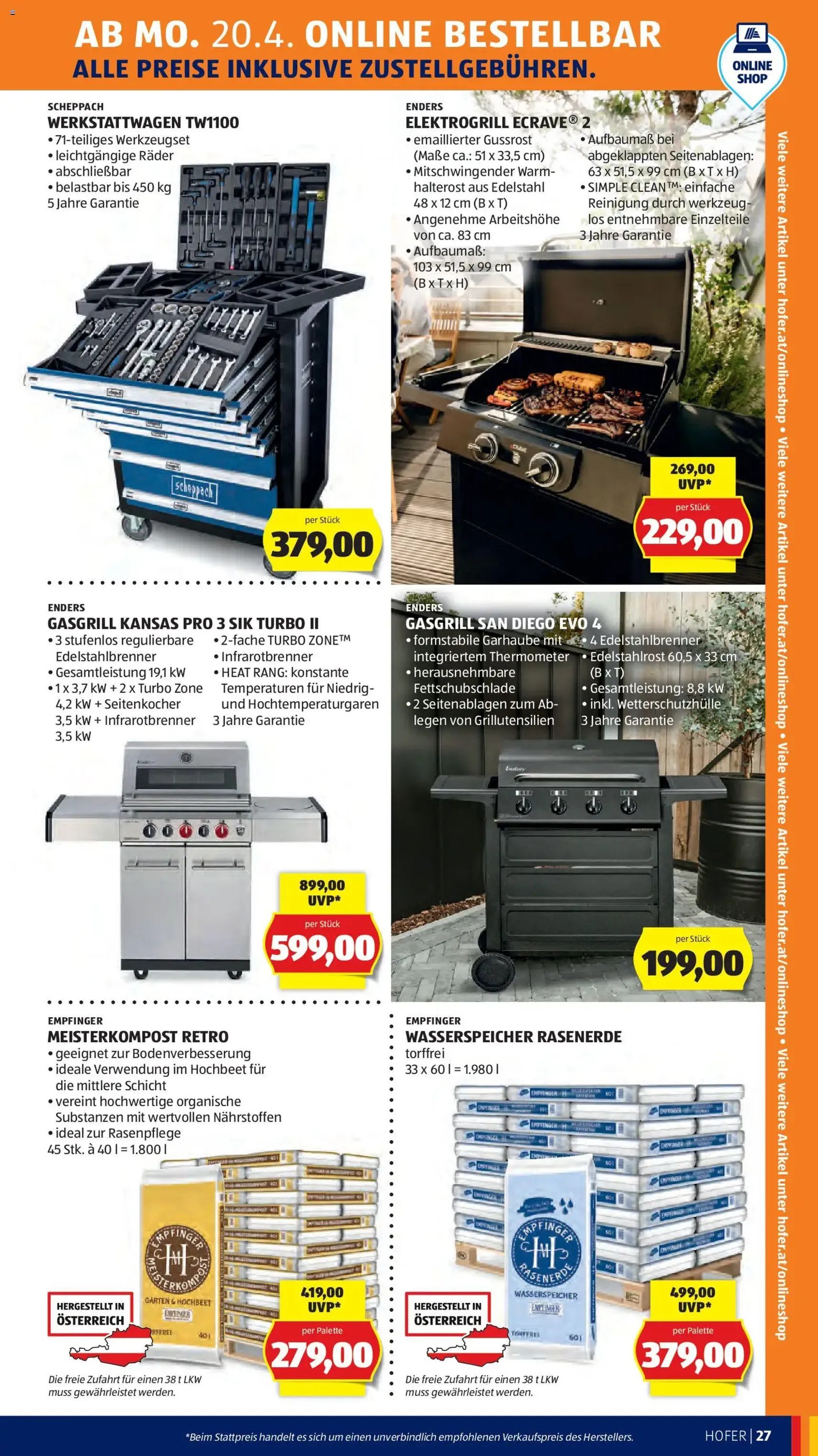 Hofer Flugblatt - Gültiger Prospekt ab 20.04.2026, Seite 31 von insgesamt 45