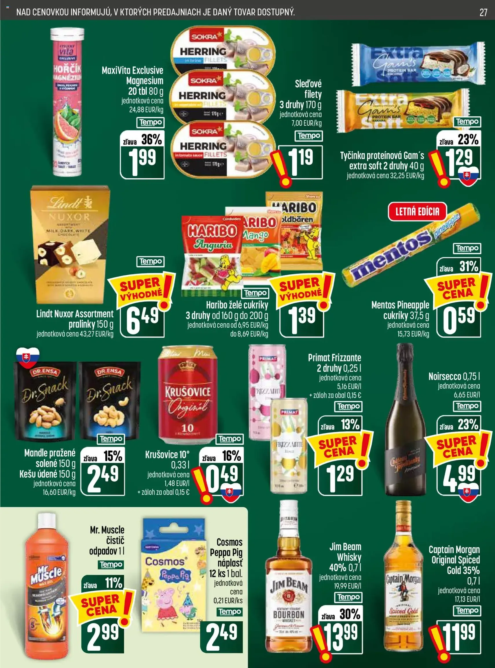 COOP Jednota leták - platný leták od 06.08.2026 strana 27 z 28