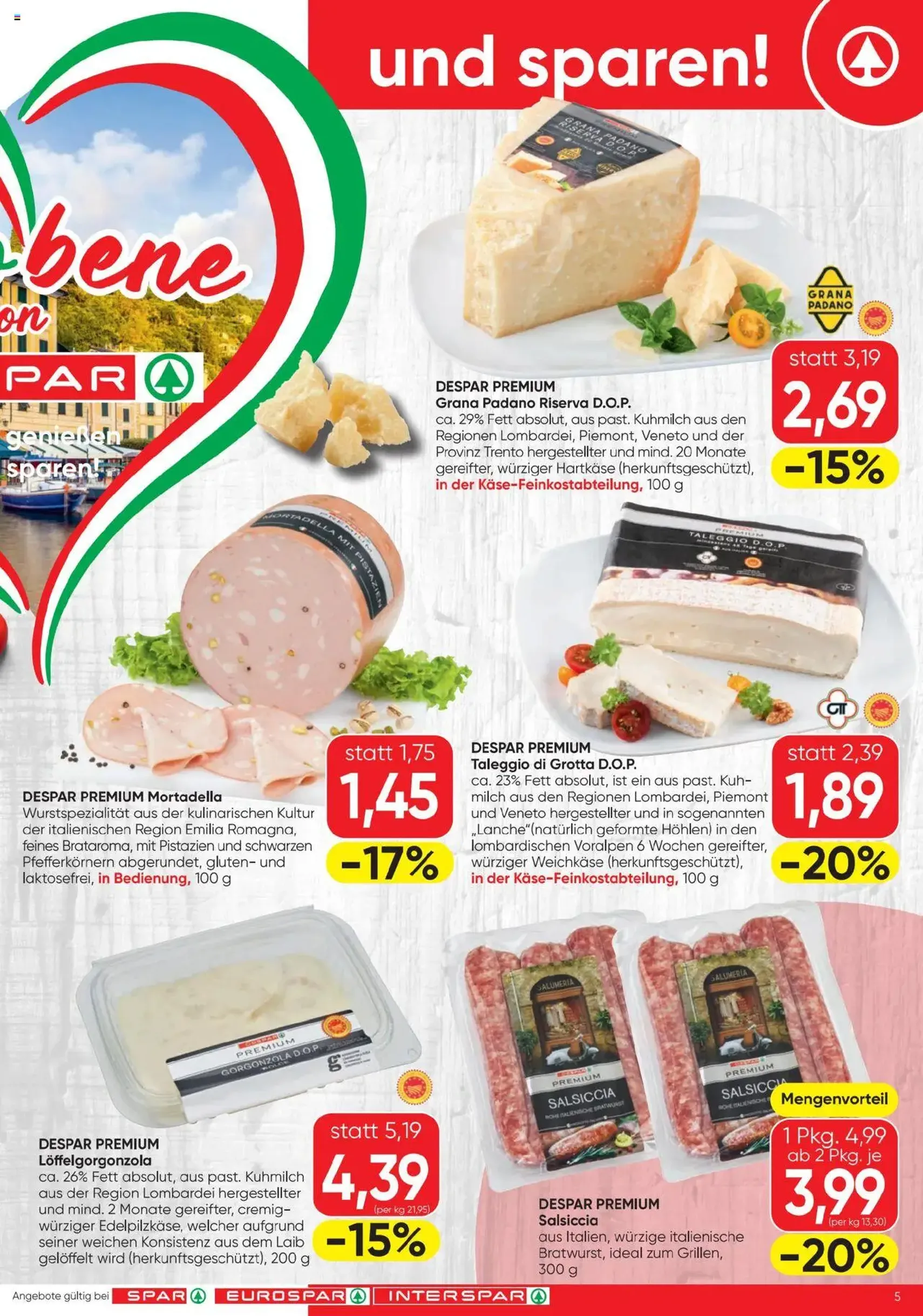 Spar Flugblatt - Gültiger Prospekt ab 25.09.2025, Seite 5 von insgesamt 24