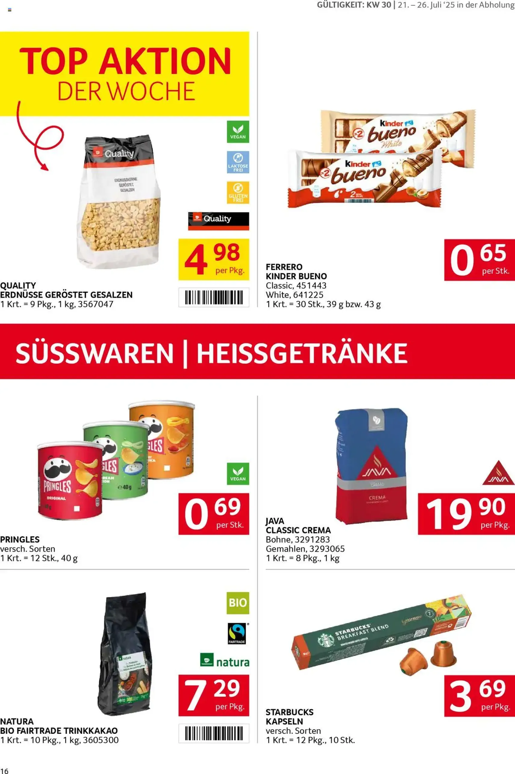Transgourmet Flugblatt - Gültiger Prospekt ab 20.07.2025, Seite 16 von insgesamt 28 Transgourmet Flugblatt - Gültiger Prospekt ab 20.07.2025, Seite 16 von insgesamt 28