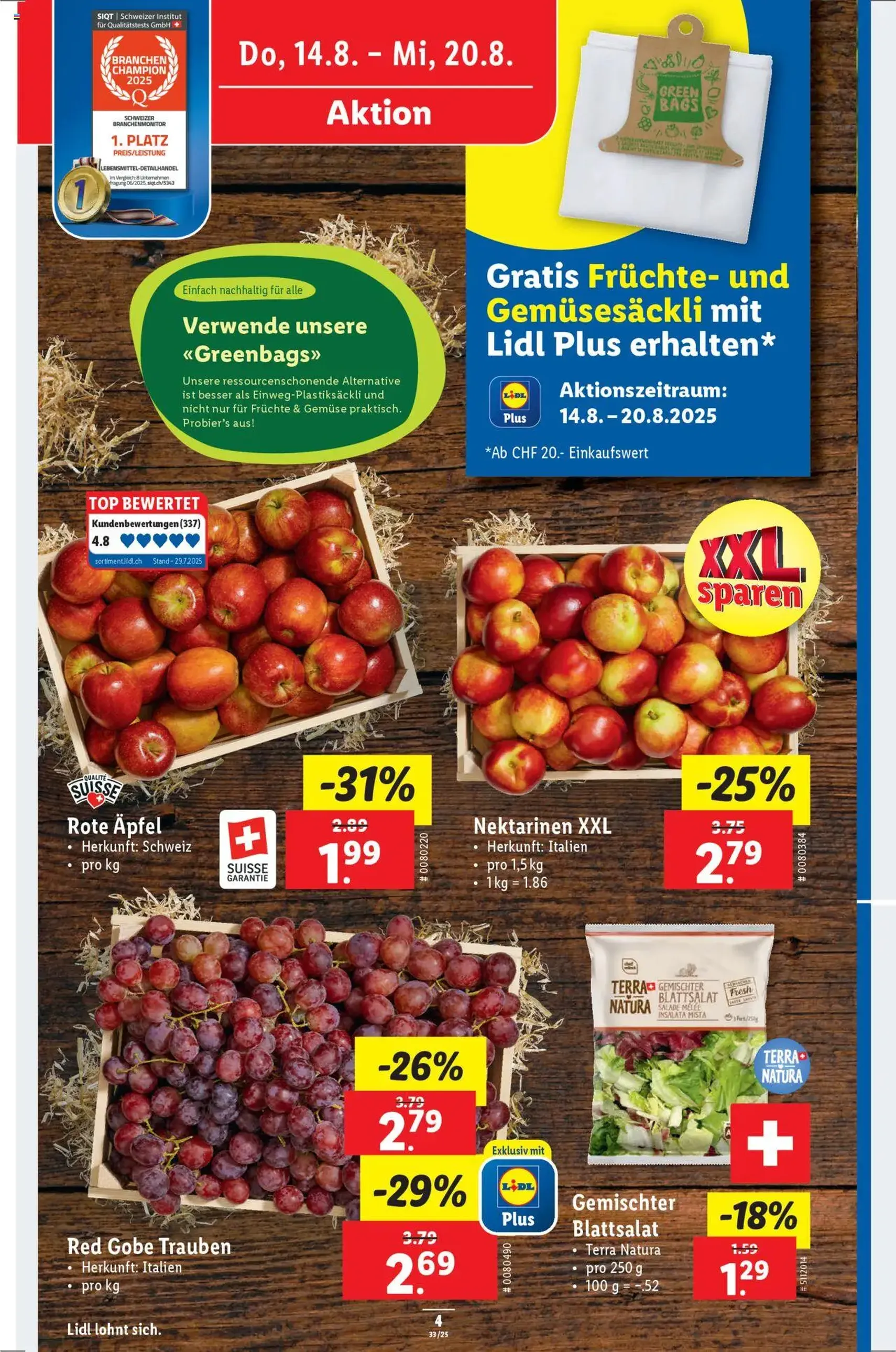 Lidl Aktionen - Gültiger Prospekt ab 14.08.2025, Seite 4 von insgesamt 34