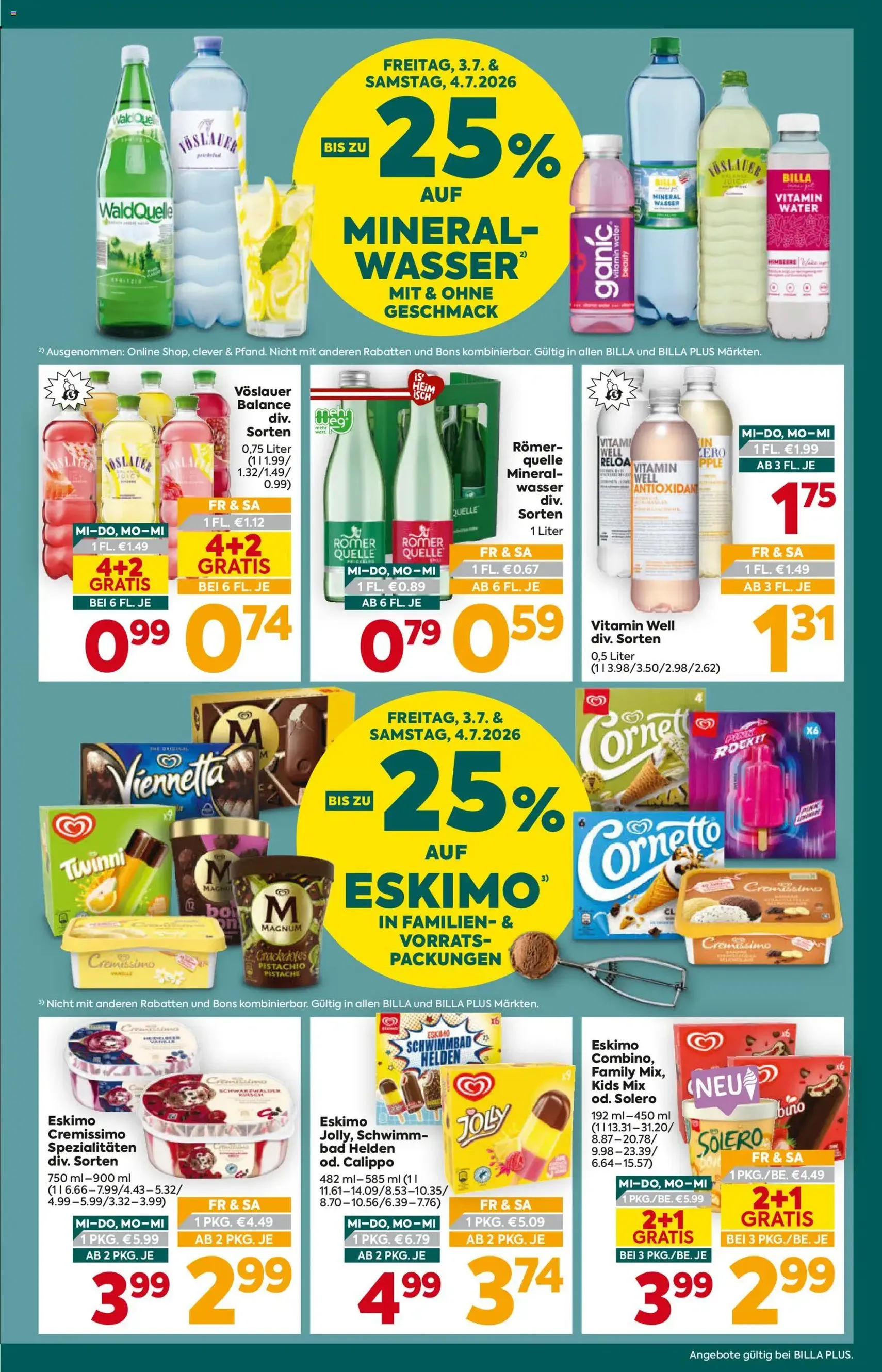 Billa Plus Flugblatt - Gültiger Prospekt ab 01.07.2026, Seite 3 von insgesamt 16