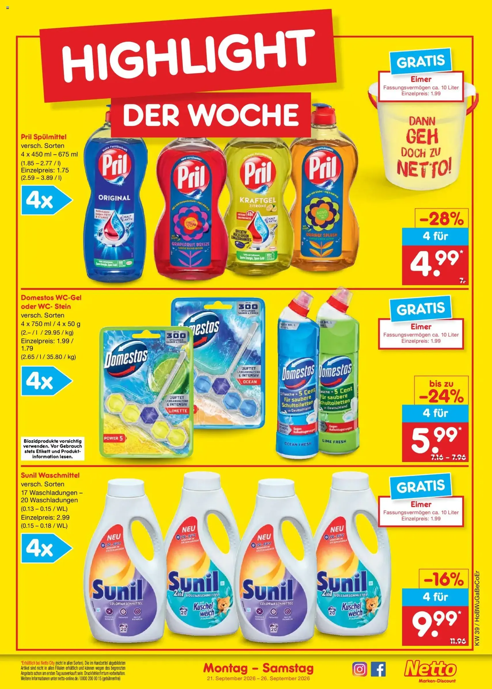 Netto Marken-Discount Prospekt - Gültiger Prospekt ab 21.09.2026, Seite 3 von insgesamt 72