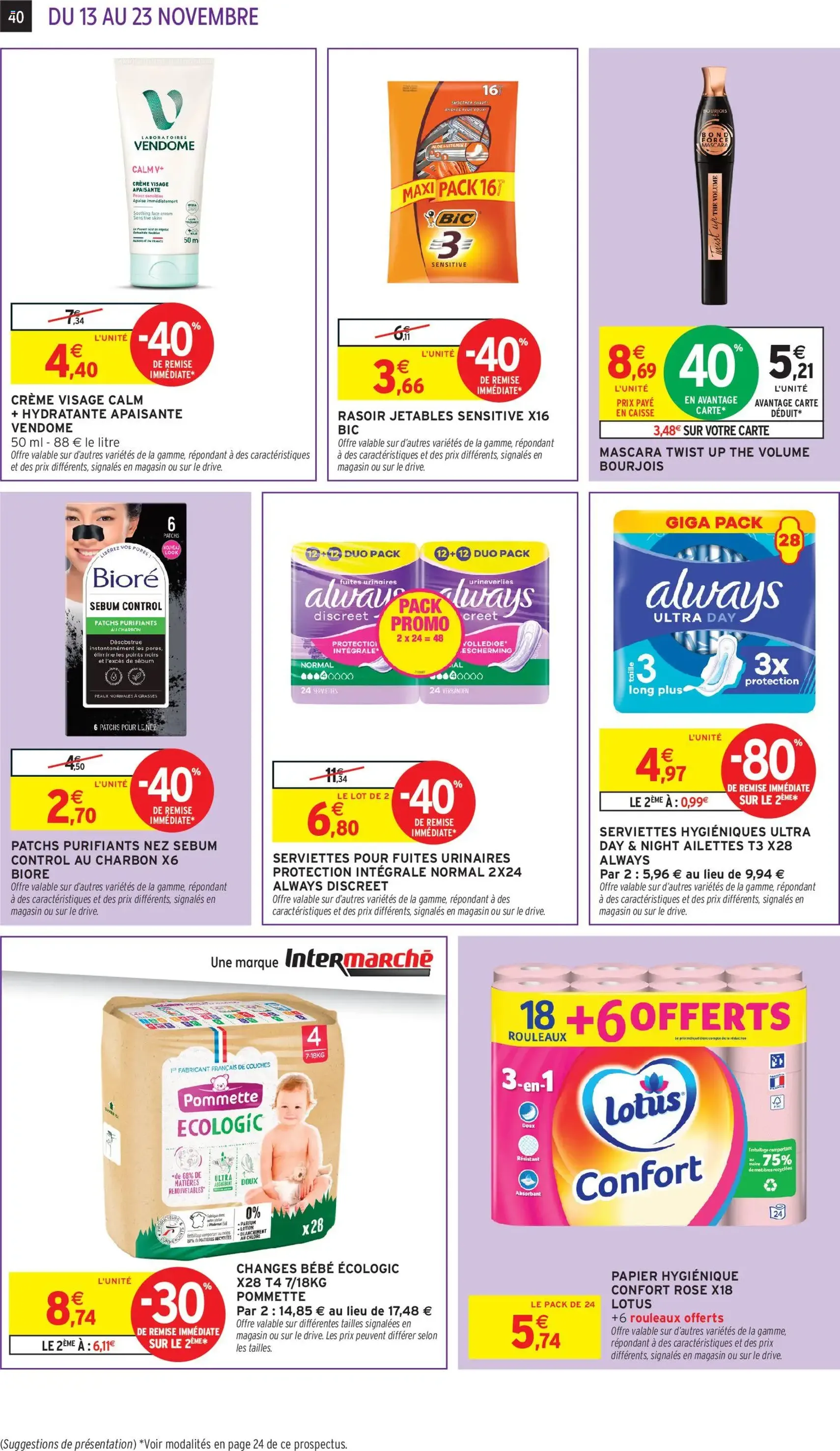 Intermarché catalogue semaine 46 - brochure valable à partir du 13/11/2025, page 40 sur 48