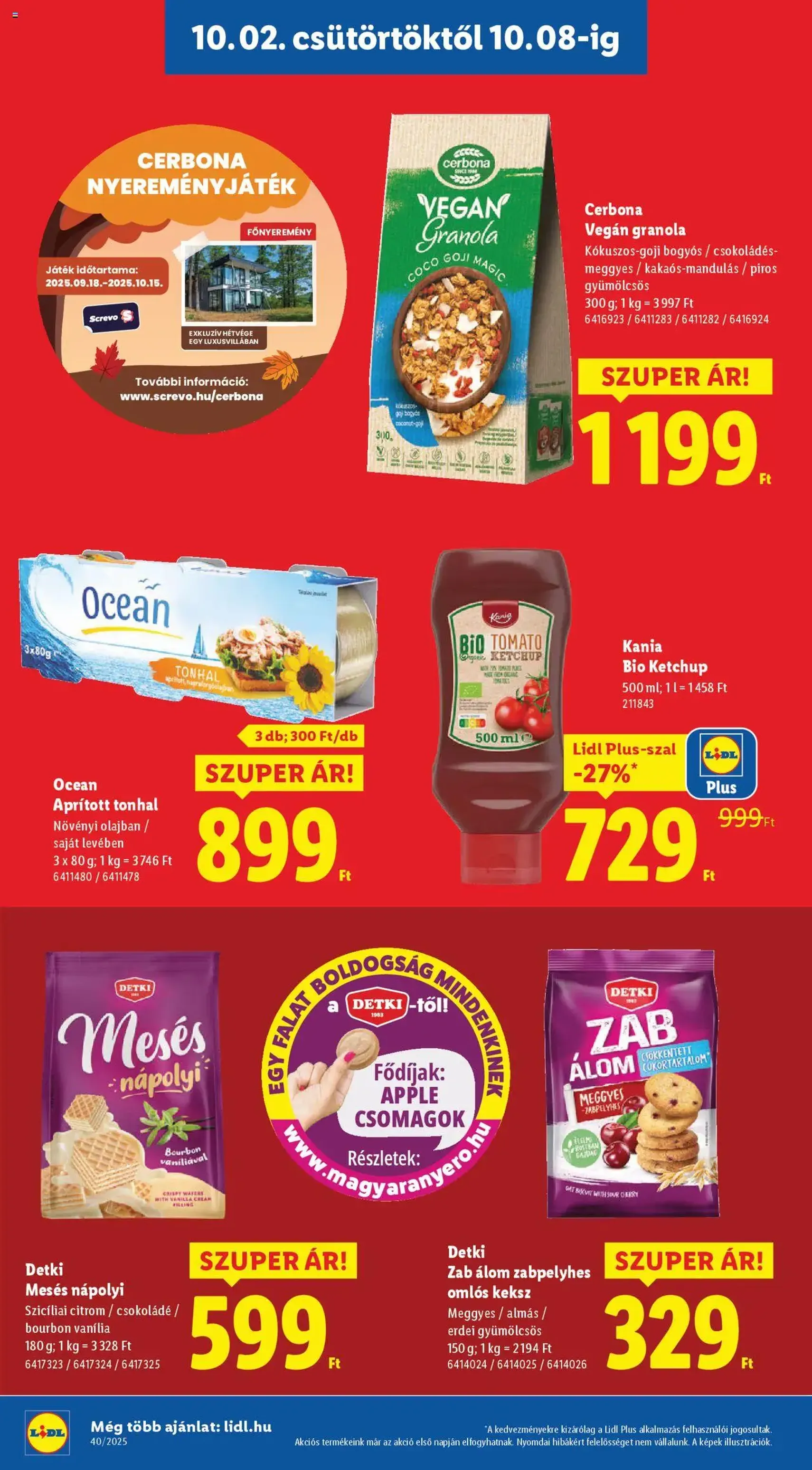 Lidl Akciós újság - 2025.10.02. érvényes szórólap 14 oldal 76 oldalból Lidl Akciós újság - 2025.10.02. érvényes szórólap 14 oldal 76 oldalból