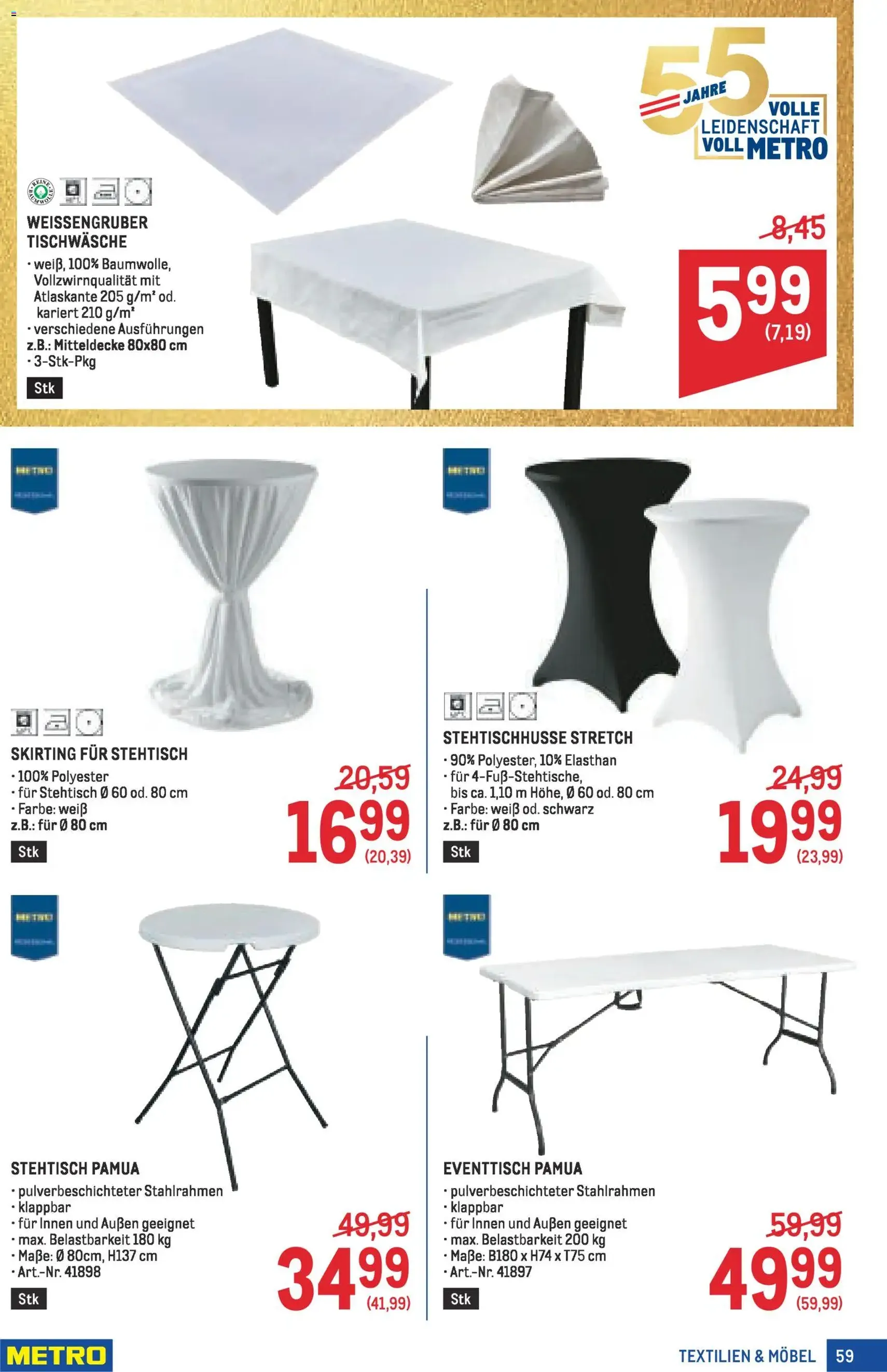 Metro angebote Profi - Gültiger Prospekt ab 16.04.2026, Seite 59 von insgesamt 64