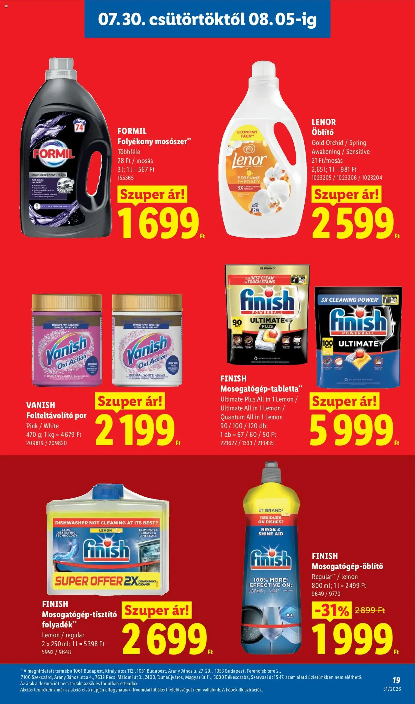 Lidl akciós újság - 2026.07.30. érvényes szórólap 19 oldal 58 oldalból