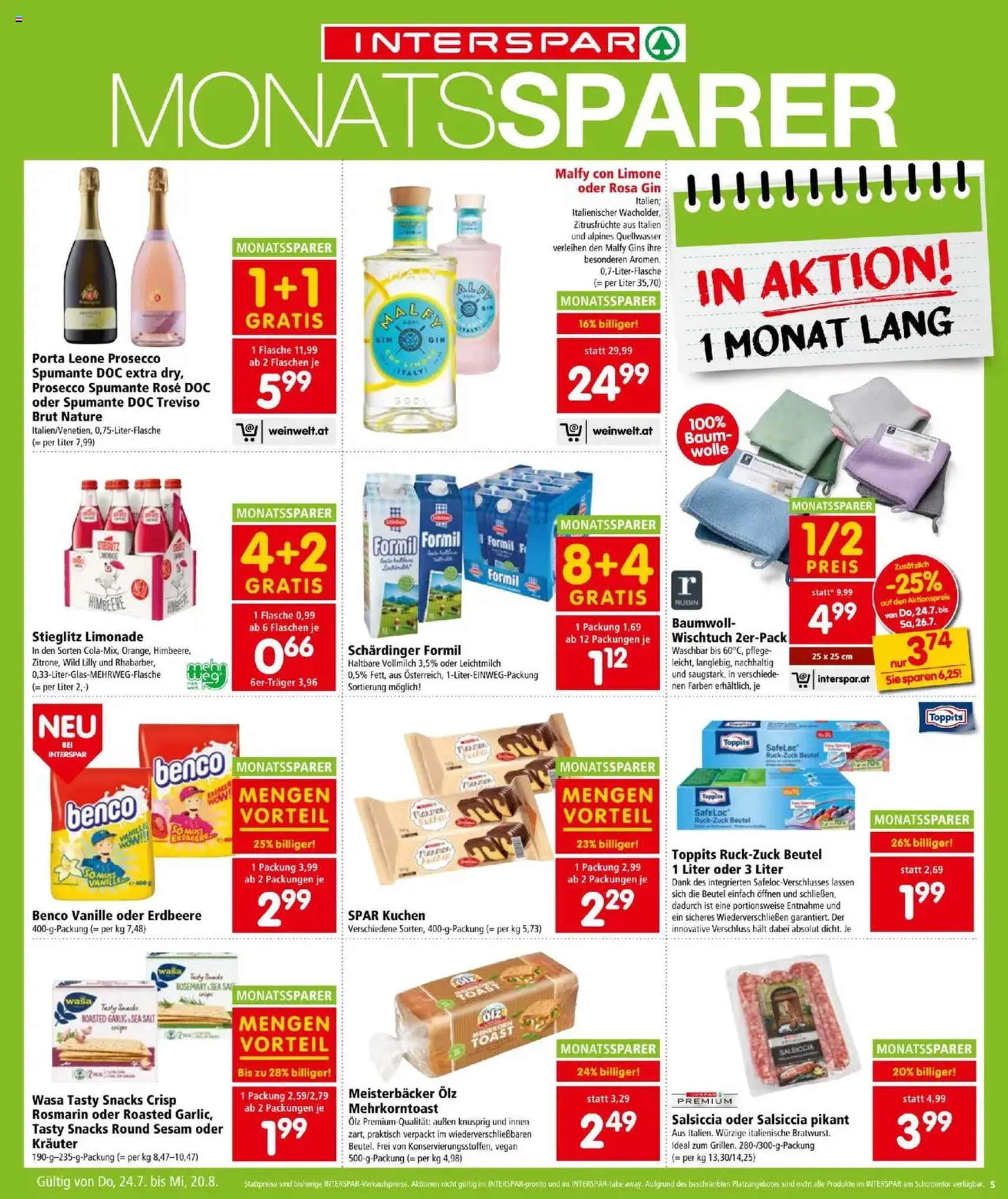 Interspar Flugblatt - Gültiger Prospekt ab 24.07.2025, Seite 5 von insgesamt 16
