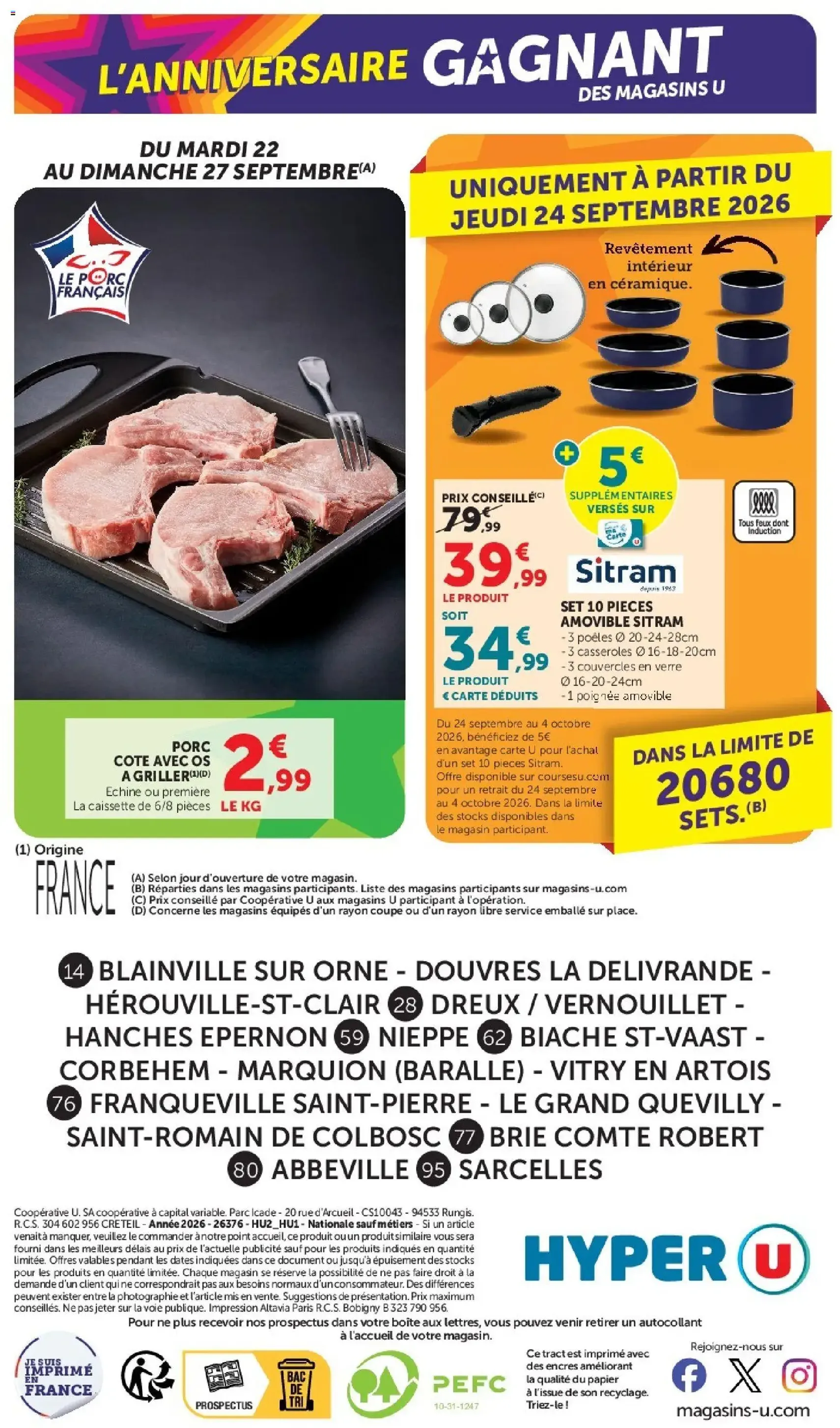 Hyper U catalogue - brochure valable à partir du 22/09/2026, page 40 sur 40