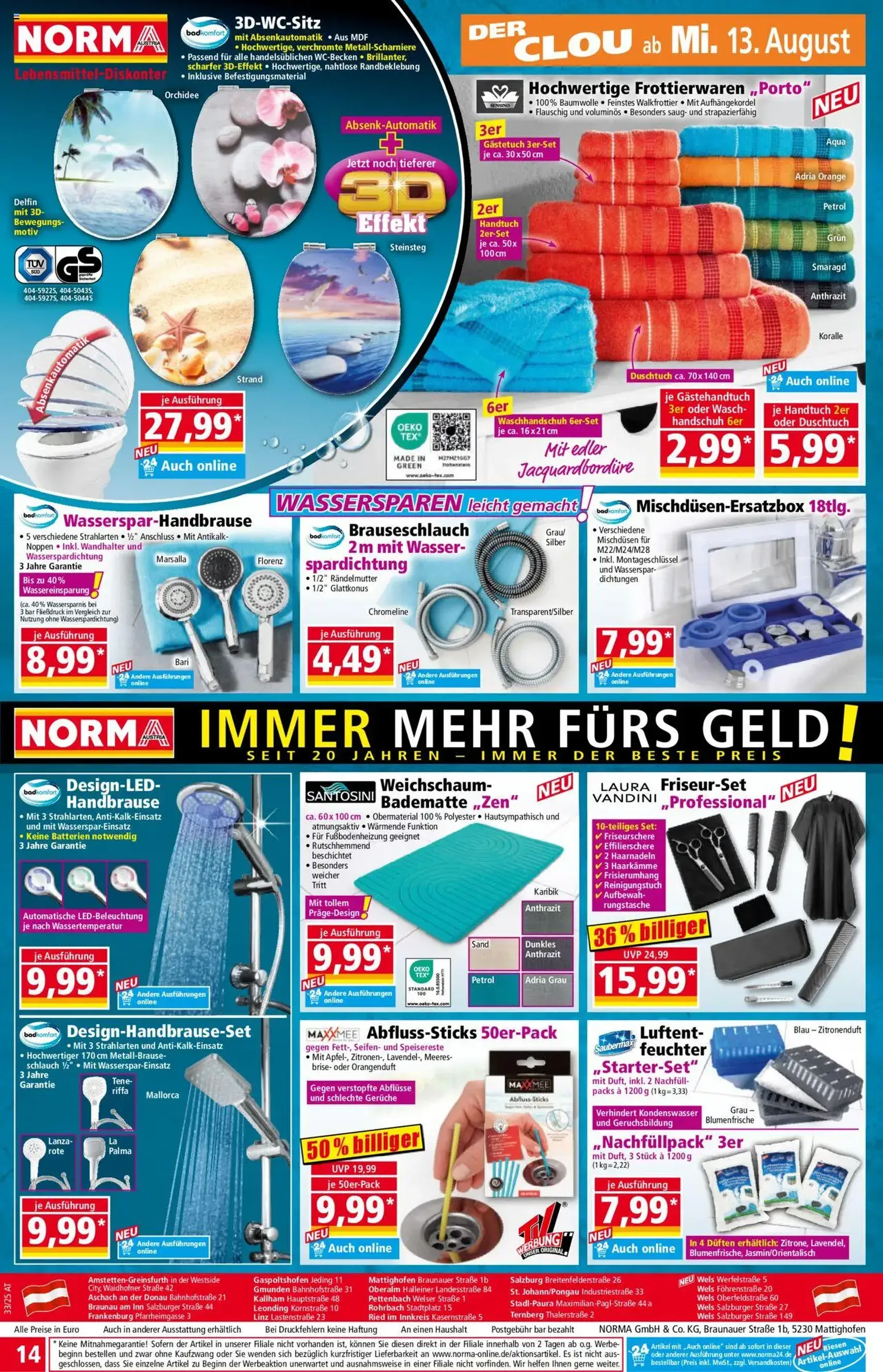 Norma Flugblatt - Gültiger Prospekt ab 11.08.2025, Seite 14 von insgesamt 20 Norma Flugblatt - Gültiger Prospekt ab 11.08.2025, Seite 14 von insgesamt 20