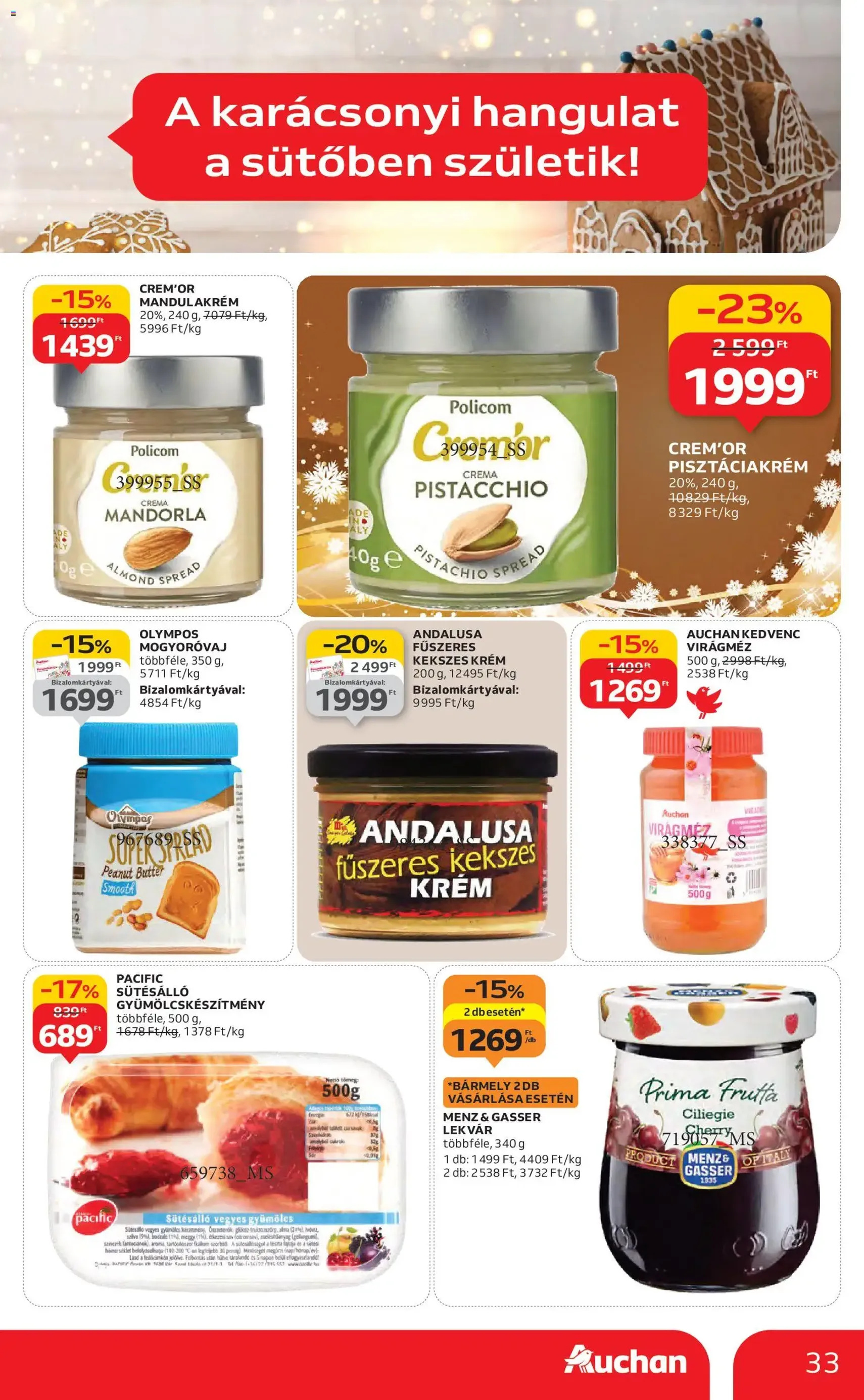 Auchan Akciós újság - 2025.11.27. érvényes szórólap 33 oldal 82 oldalból