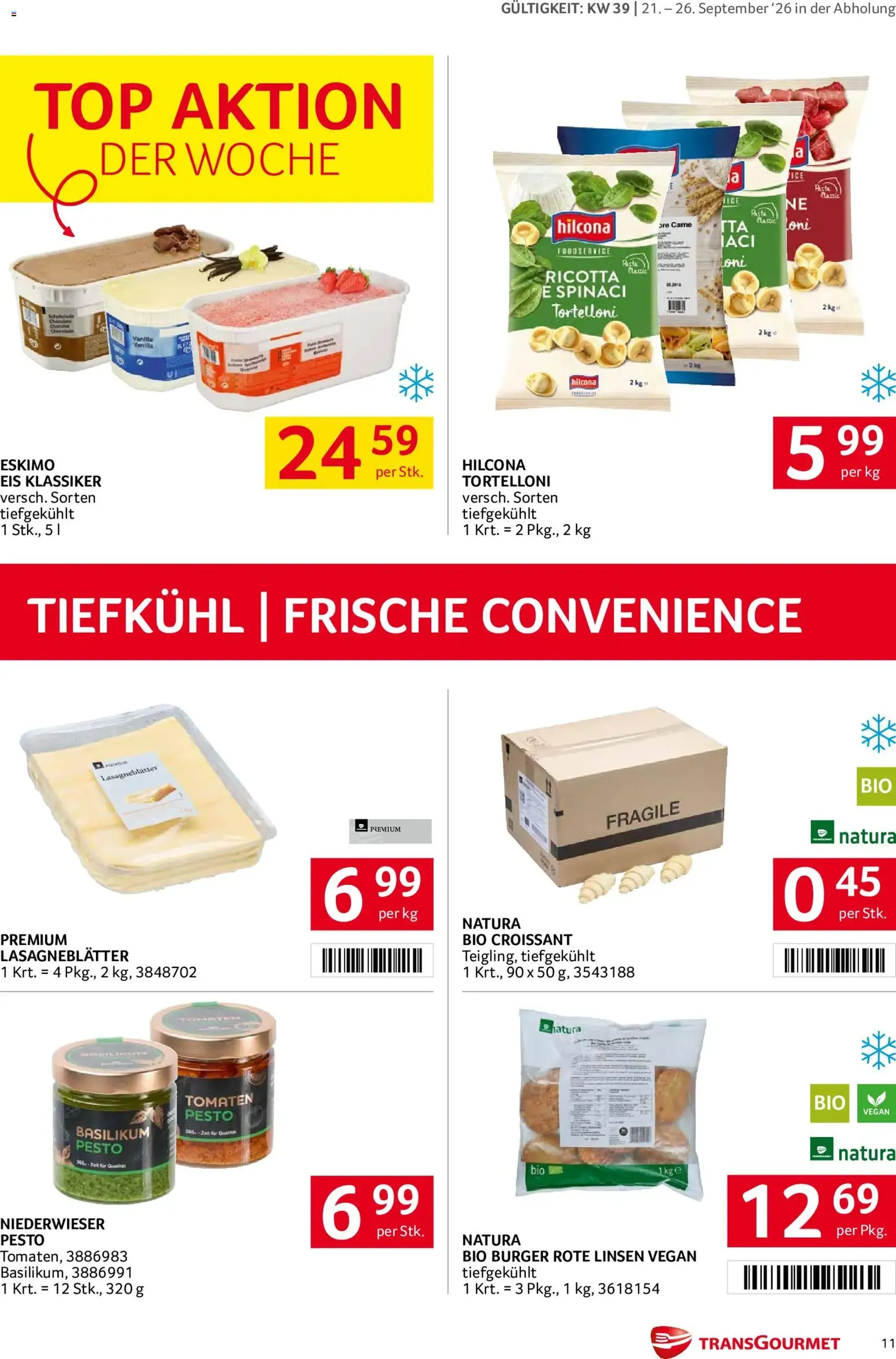 Transgourmet Flugblatt - Gültiger Prospekt ab 20.09.2026, Seite 9 von insgesamt 38