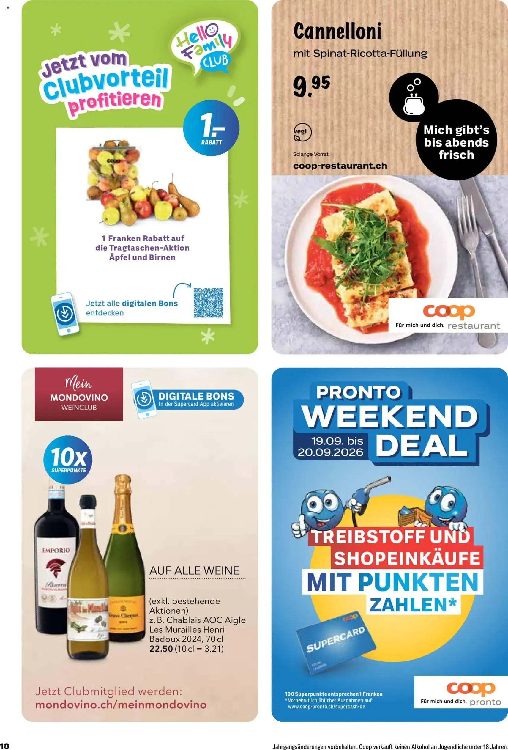 Coop aktionen - Gültiger Prospekt ab 17.09.2026, Seite 18 von insgesamt 24