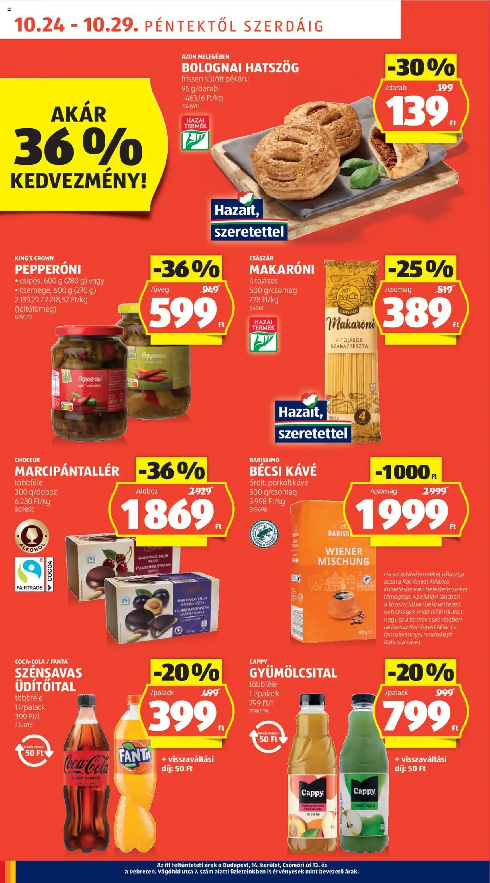 Aldi Akciós újság - 2025.10.24. érvényes szórólap 16 oldal 51 oldalból Aldi Akciós újság - 2025.10.24. érvényes szórólap 16 oldal 51 oldalból