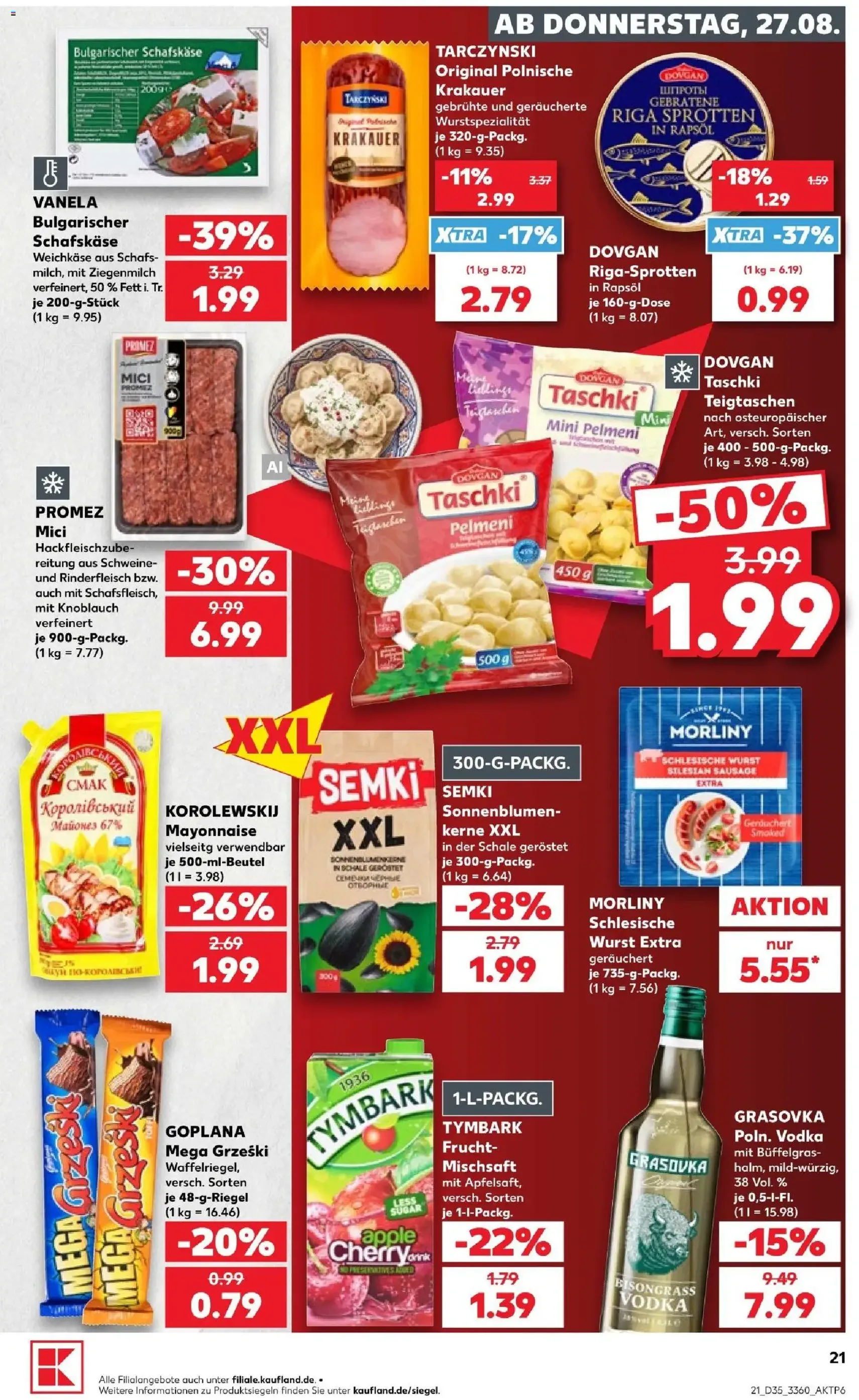 Kaufland Prospekt - Gültiger Prospekt ab 27.08.2026, Seite 21 von insgesamt 60
