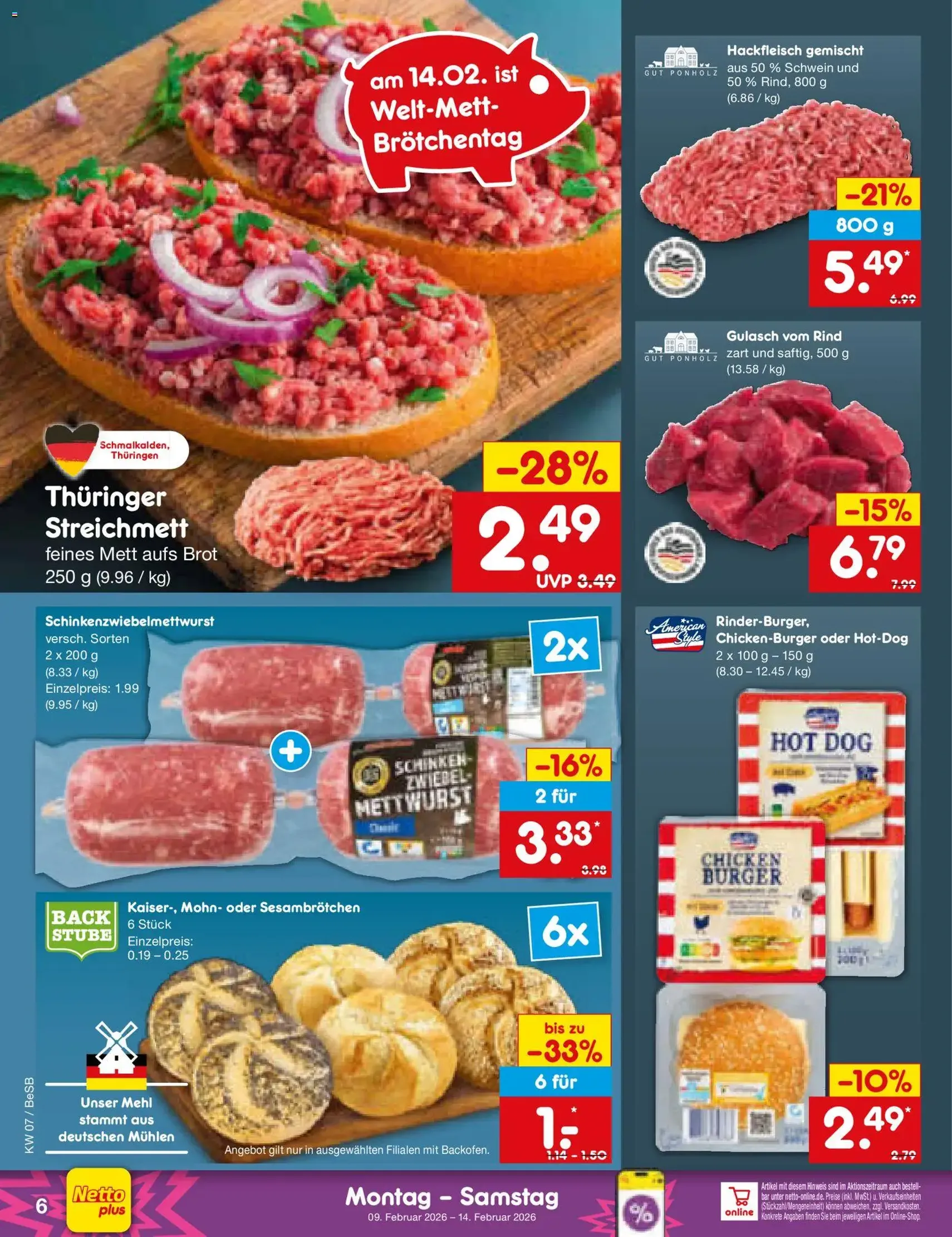 Netto Marken-Discount Prospekt - Gültiger Prospekt ab 09.02.2026, Seite 6 von insgesamt 58