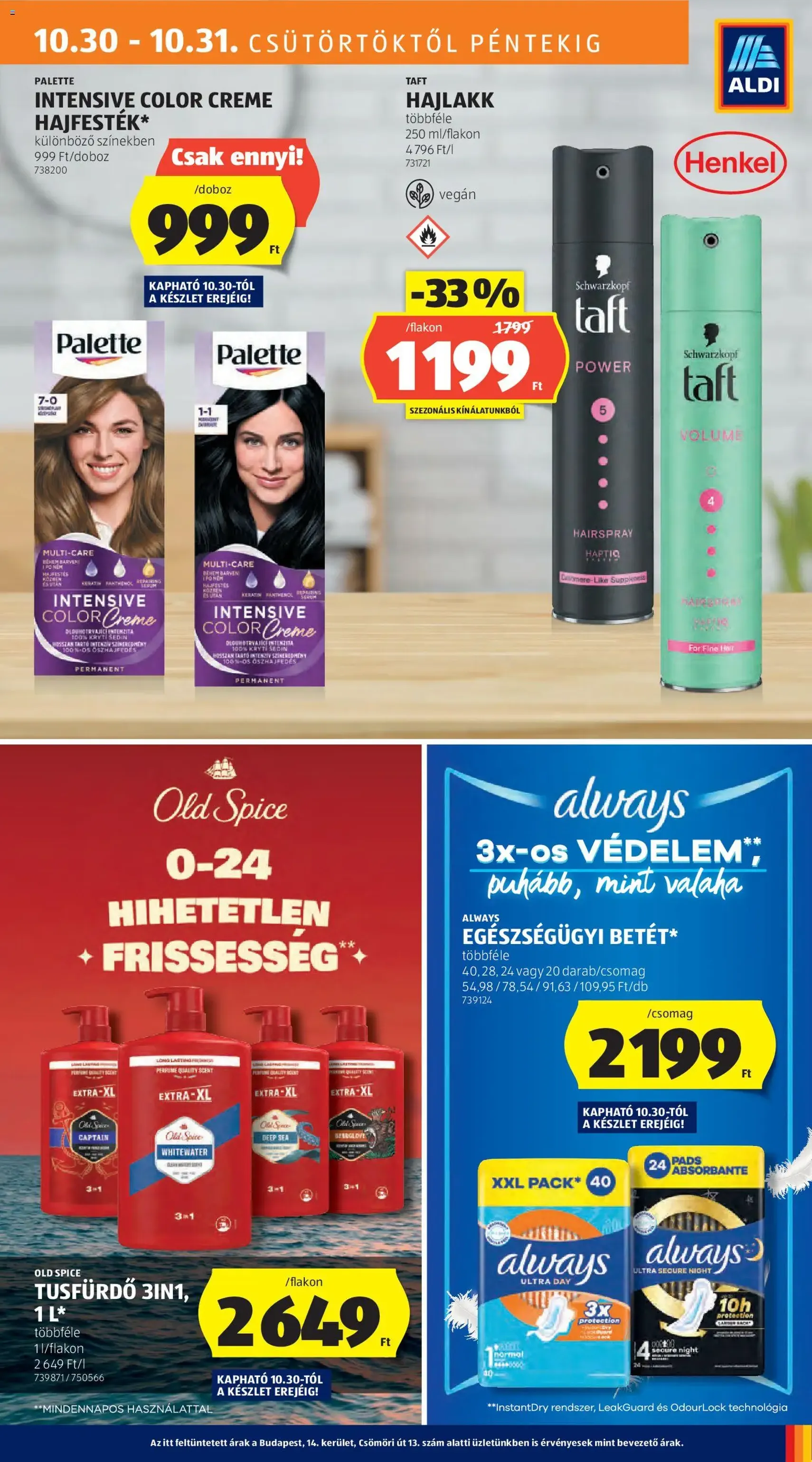 Aldi Akciós újság - 2025.10.30. érvényes szórólap 19 oldal 55 oldalból Aldi Akciós újság - 2025.10.30. érvényes szórólap 19 oldal 55 oldalból