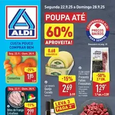 Aldi folheto - pré-visualização do folheto, válido a partir de 22/09/2025