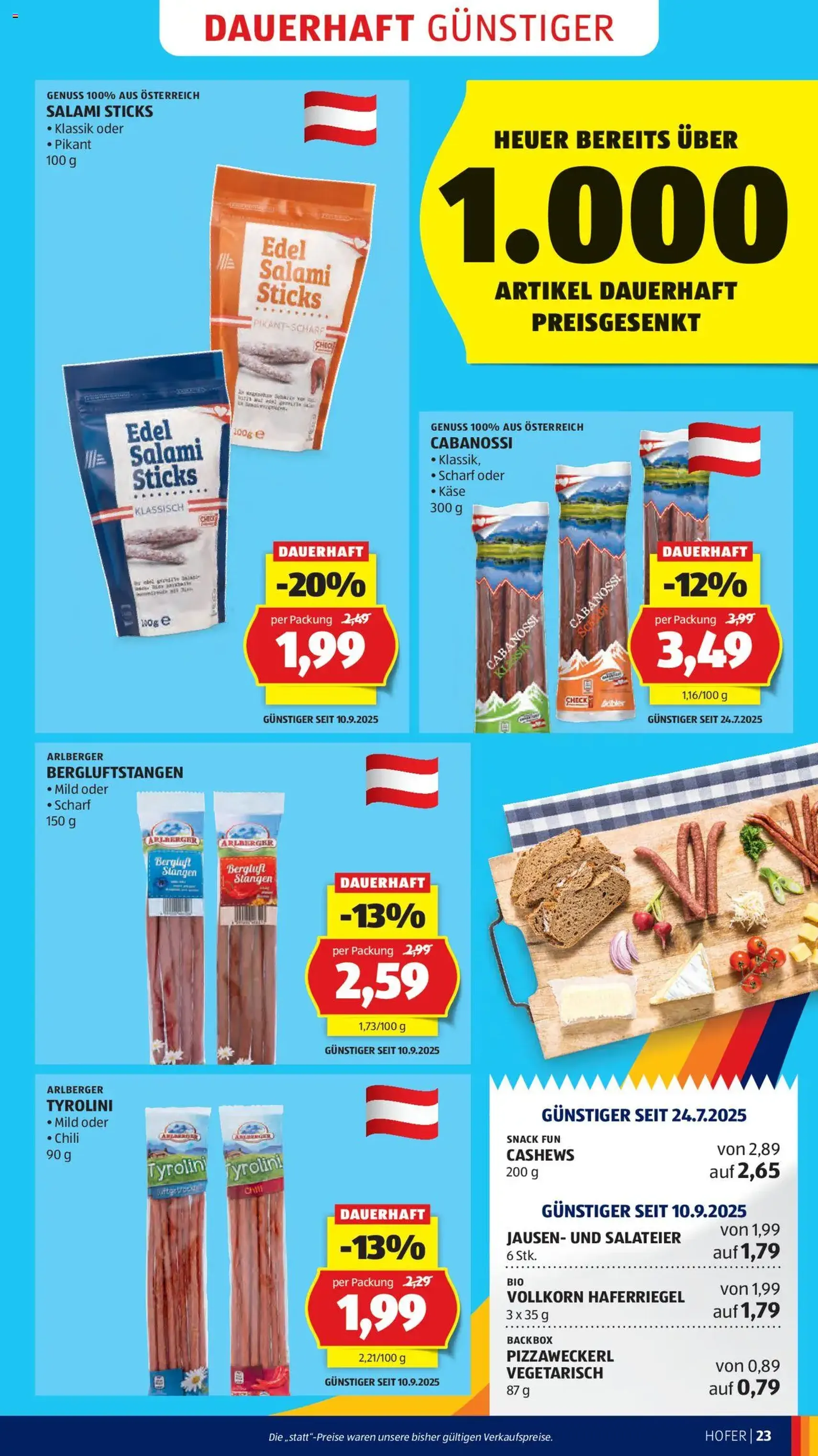 Hofer Flugblatt - Gültiger Prospekt ab 19.09.2025, Seite 25 von insgesamt 49