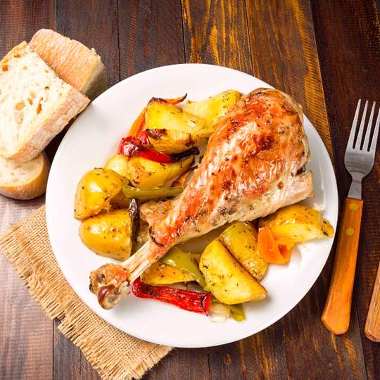 Anteprima ricetta Coscia di tacchino alle verdure