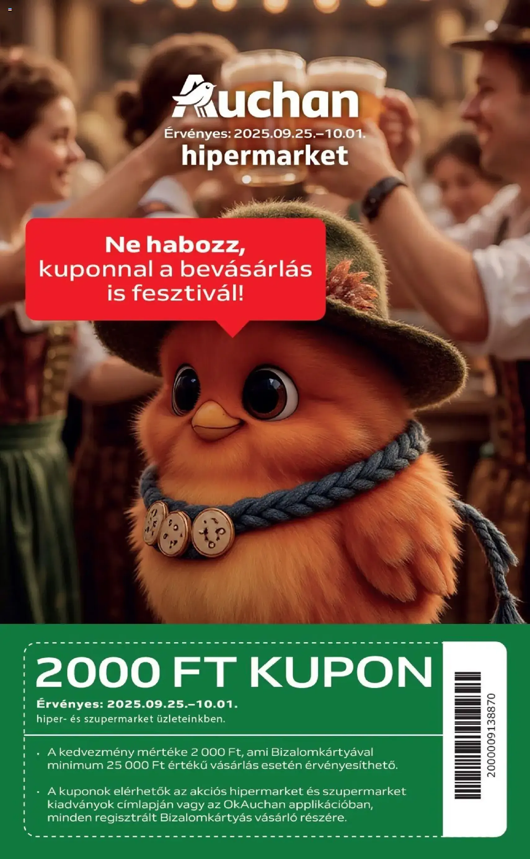 Auchan Akciós újság - 2025.09.25. érvényes szórólap 1 oldal 48 oldalból