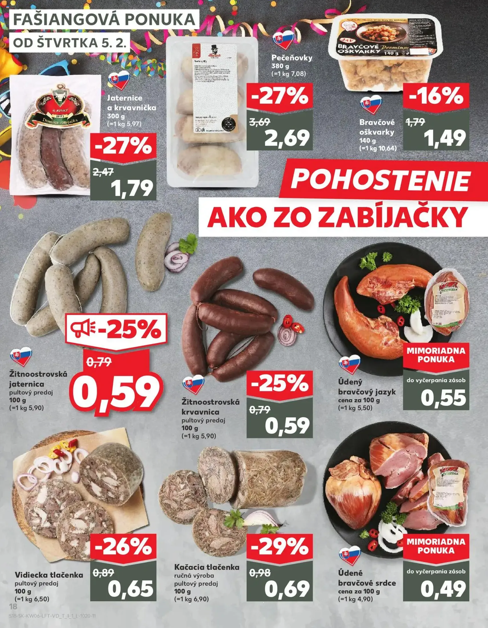 Kaufland SK Akciós újság - 2026.02.05. érvényes szórólap 18 oldal 74 oldalból