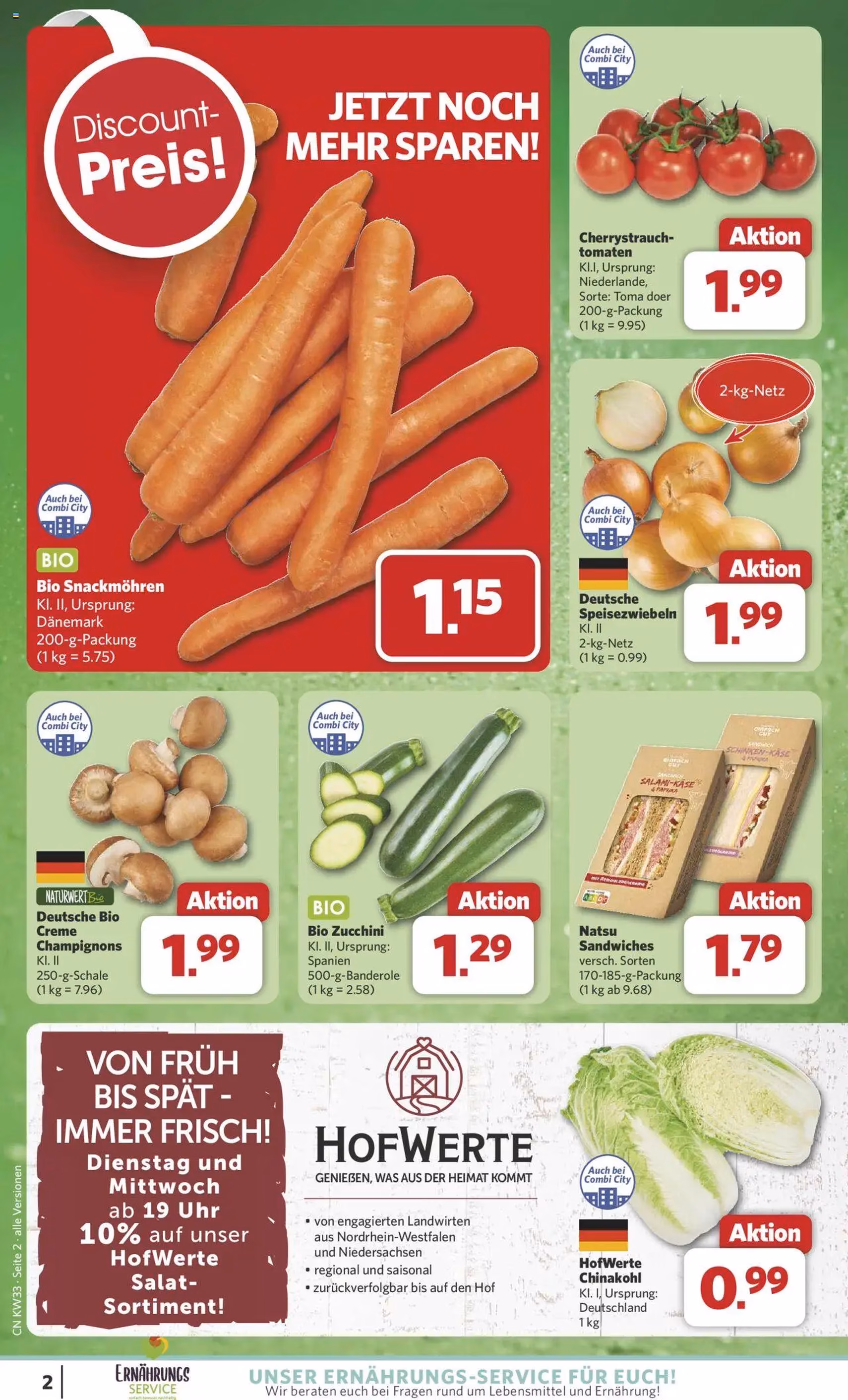 Combi Prospekt - Gültiger Prospekt ab 11.08.2025, Seite 2 von insgesamt 32 Combi Prospekt - Gültiger Prospekt ab 11.08.2025, Seite 2 von insgesamt 32