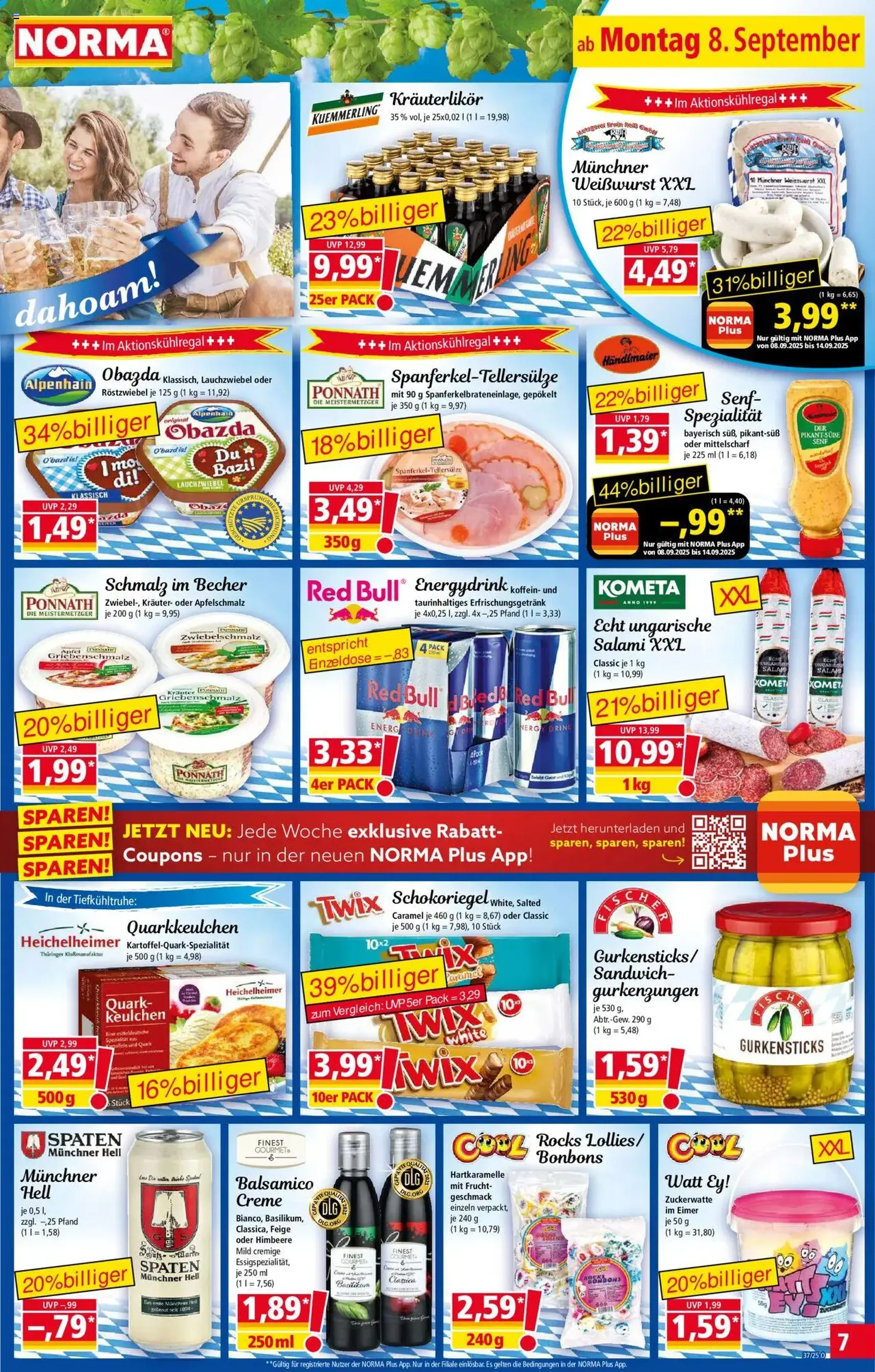 Norma Prospekt - Gültiger Prospekt ab 08.09.2025, Seite 7 von insgesamt 18 Norma Prospekt - Gültiger Prospekt ab 08.09.2025, Seite 7 von insgesamt 18