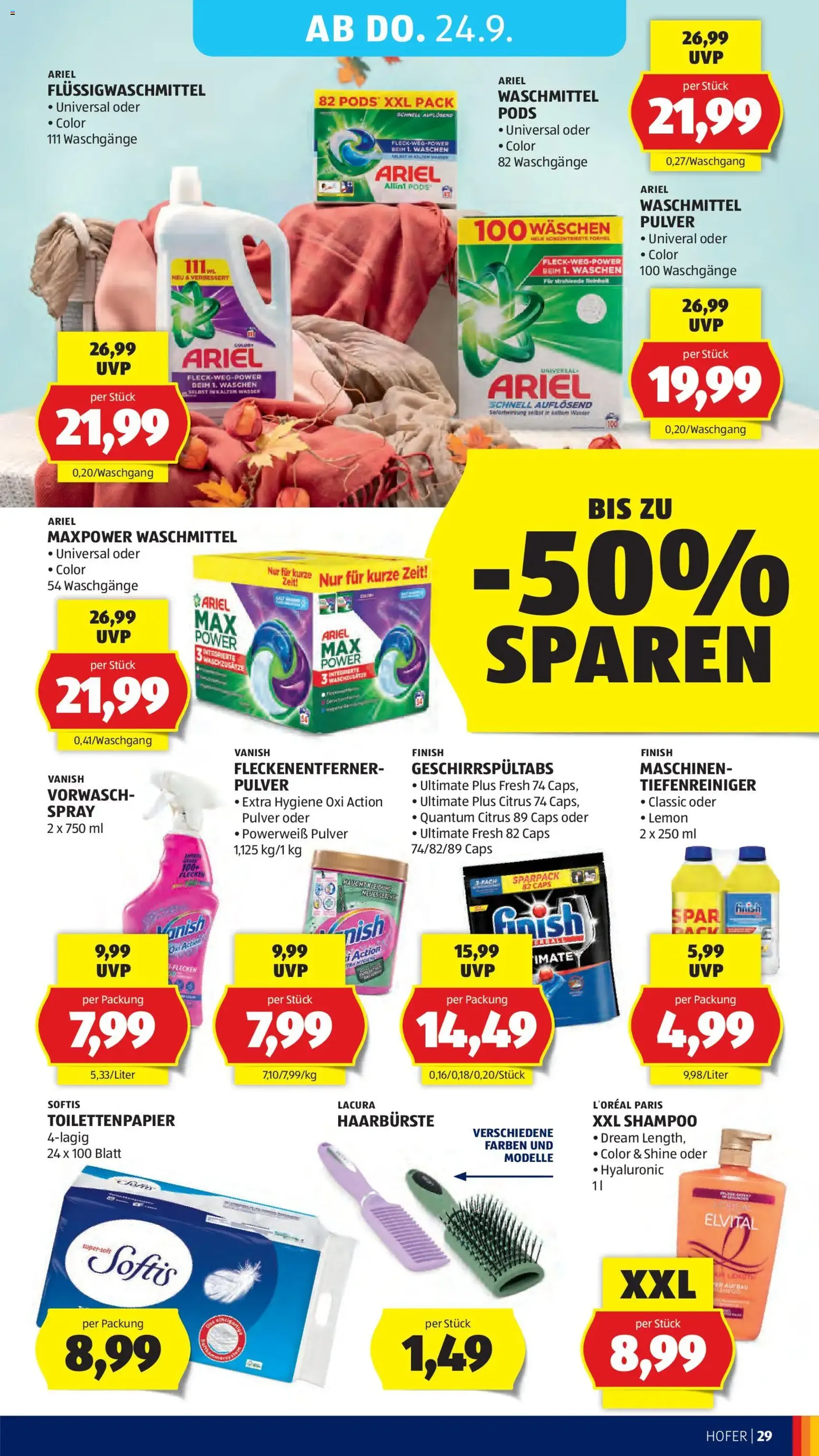 Hofer Flugblatt - Gültiger Prospekt ab 18.09.2026, Seite 35 von insgesamt 48