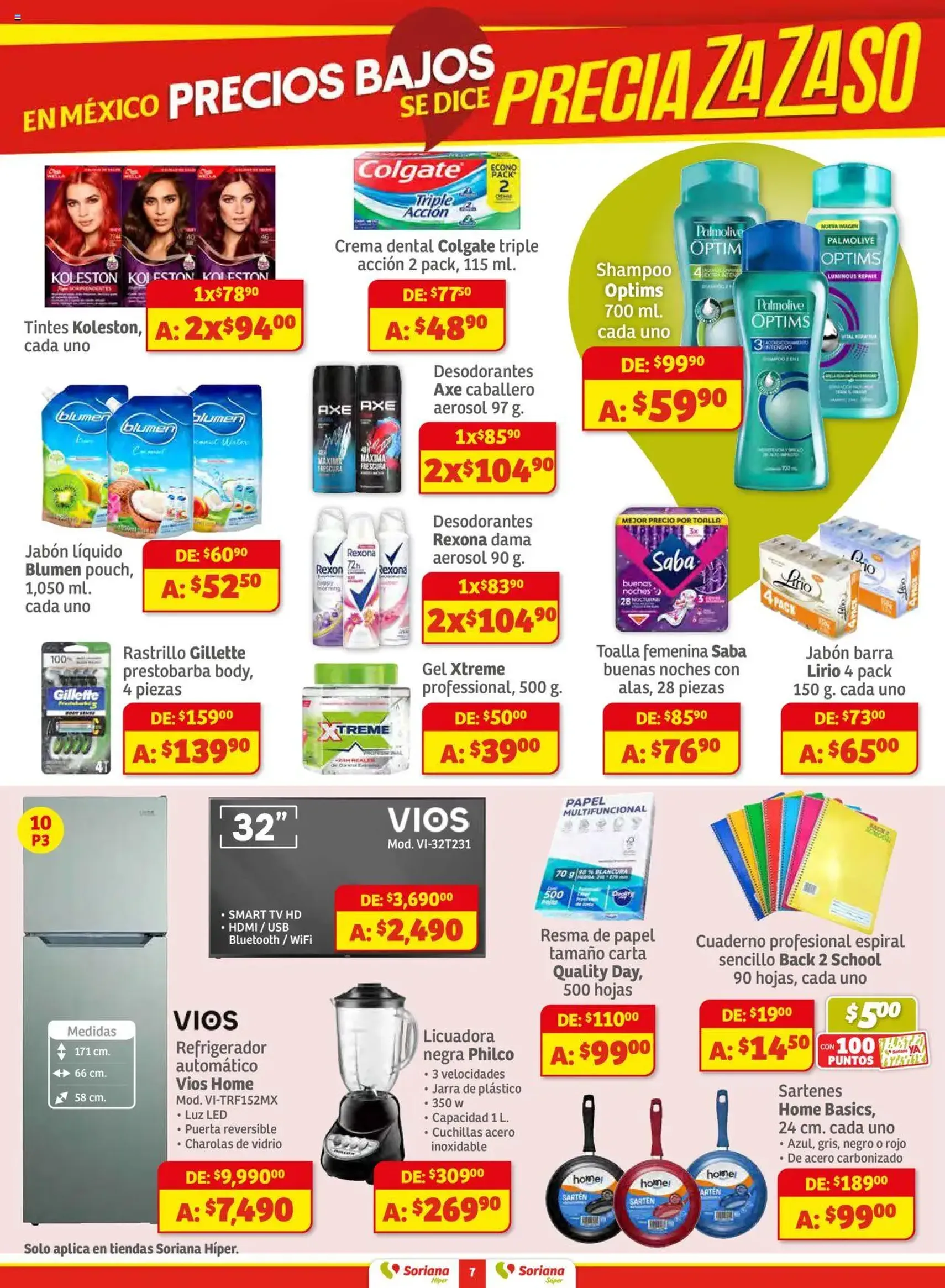 Soriana - Preciazazaso Híper: Ags, Col, Gto, Jal, Mich - folleto válido desde 28/08/2025 página 7 de 47 Soriana - Preciazazaso Híper: Ags, Col, Gto, Jal, Mich - folleto válido desde 28/08/2025 página 7 de 47