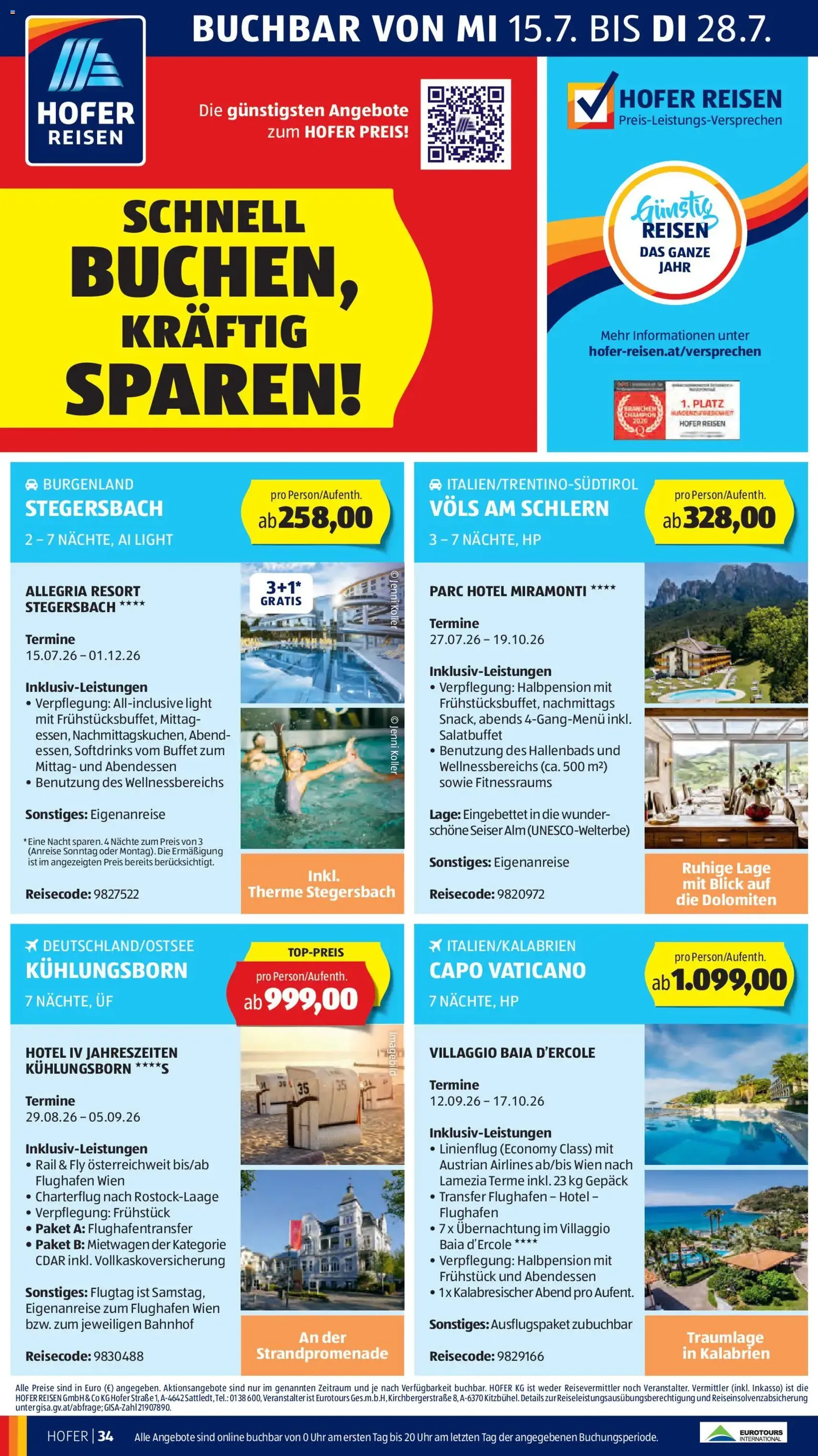 Hofer Flugblatt - Gültiger Prospekt ab 17.07.2026, Seite 40 von insgesamt 46