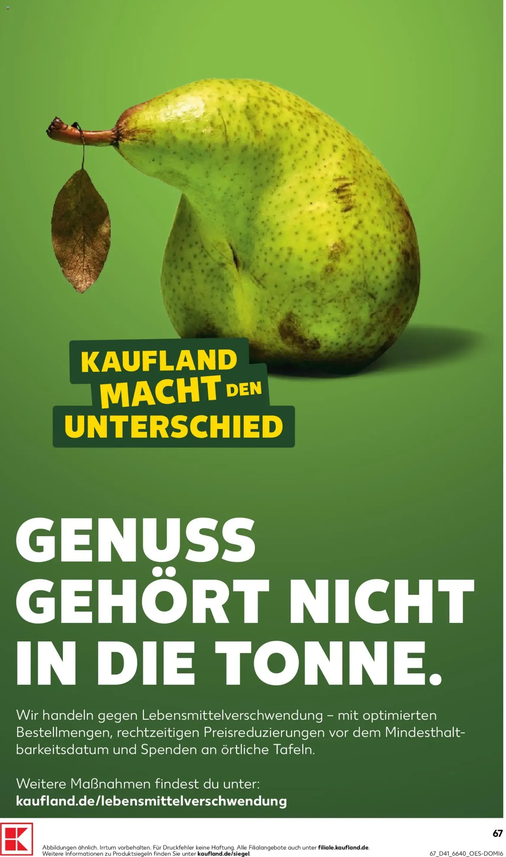 Kaufland Prospekt - Gültiger Prospekt ab 08.10.2026, Seite 67 von insgesamt 70