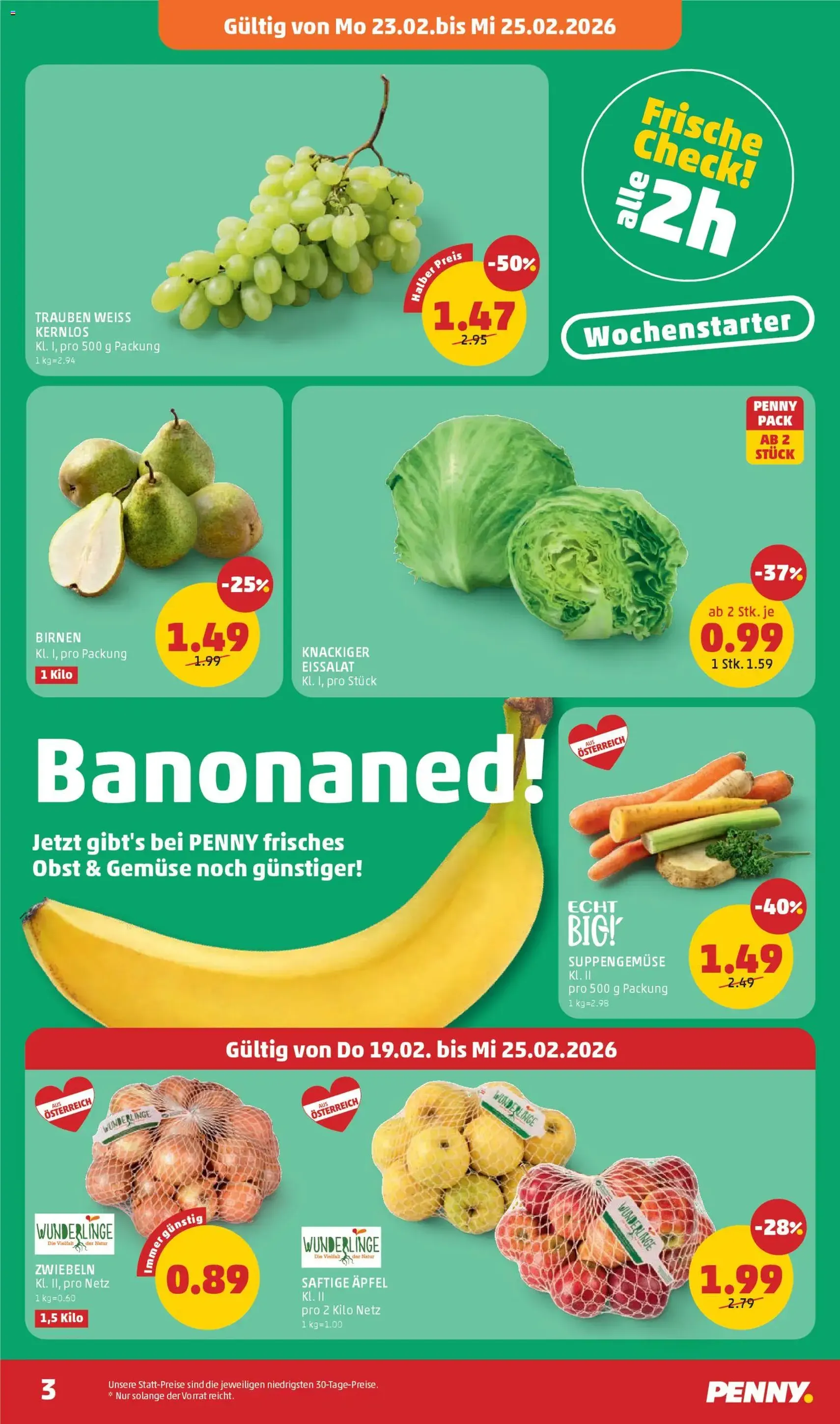 Penny Markt Flugblatt - Gültiger Prospekt ab 19.02.2026, Seite 3 von insgesamt 32