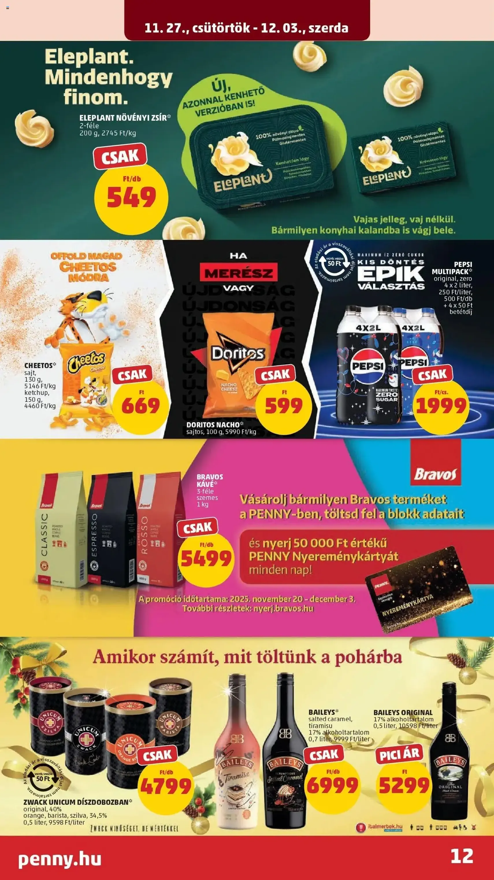 PENNY Akciós újság - 2025.11.27. érvényes szórólap 12 oldal 39 oldalból