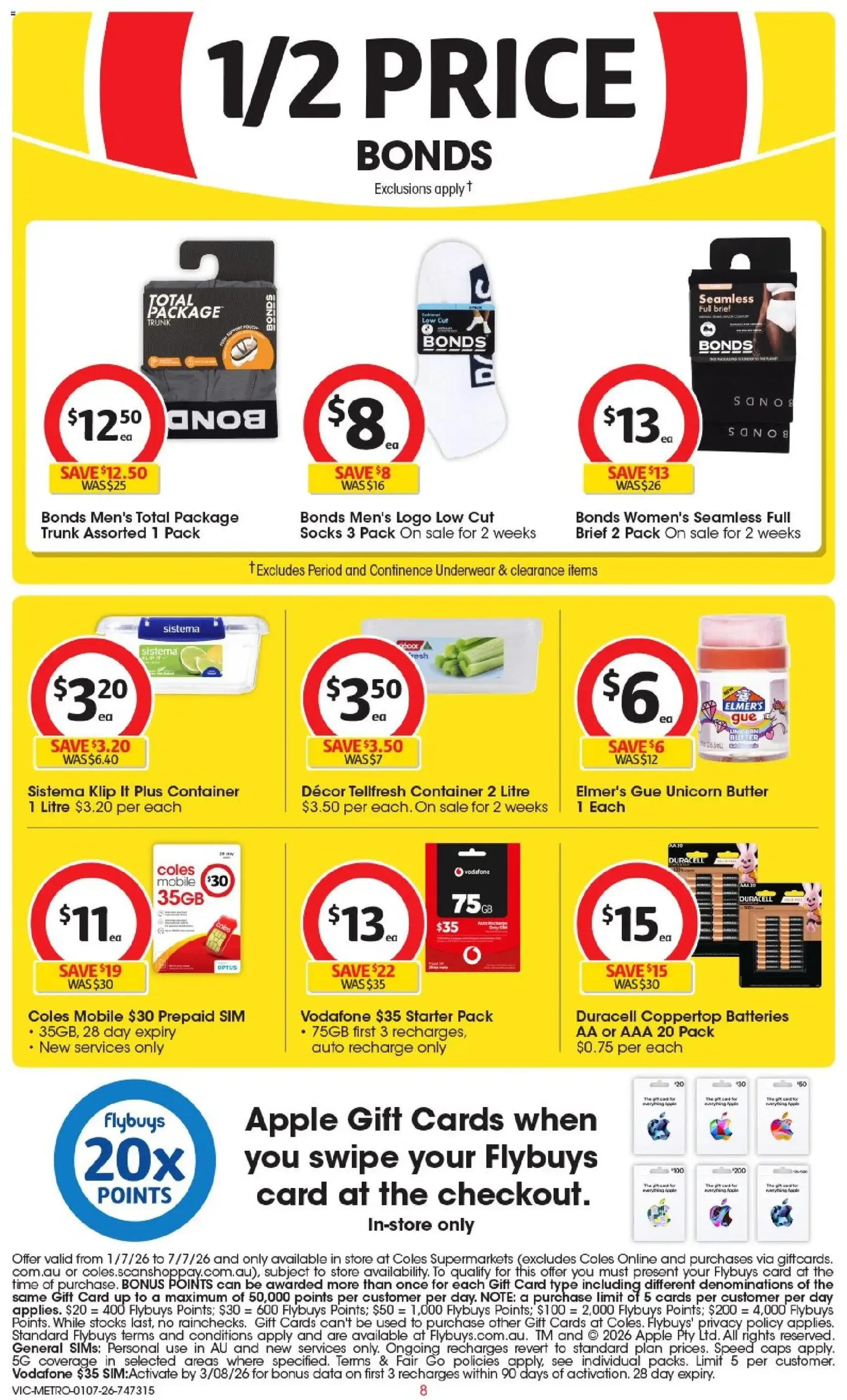Coles catalogue - valid flyer from 01/07/2026, page 8 of 46