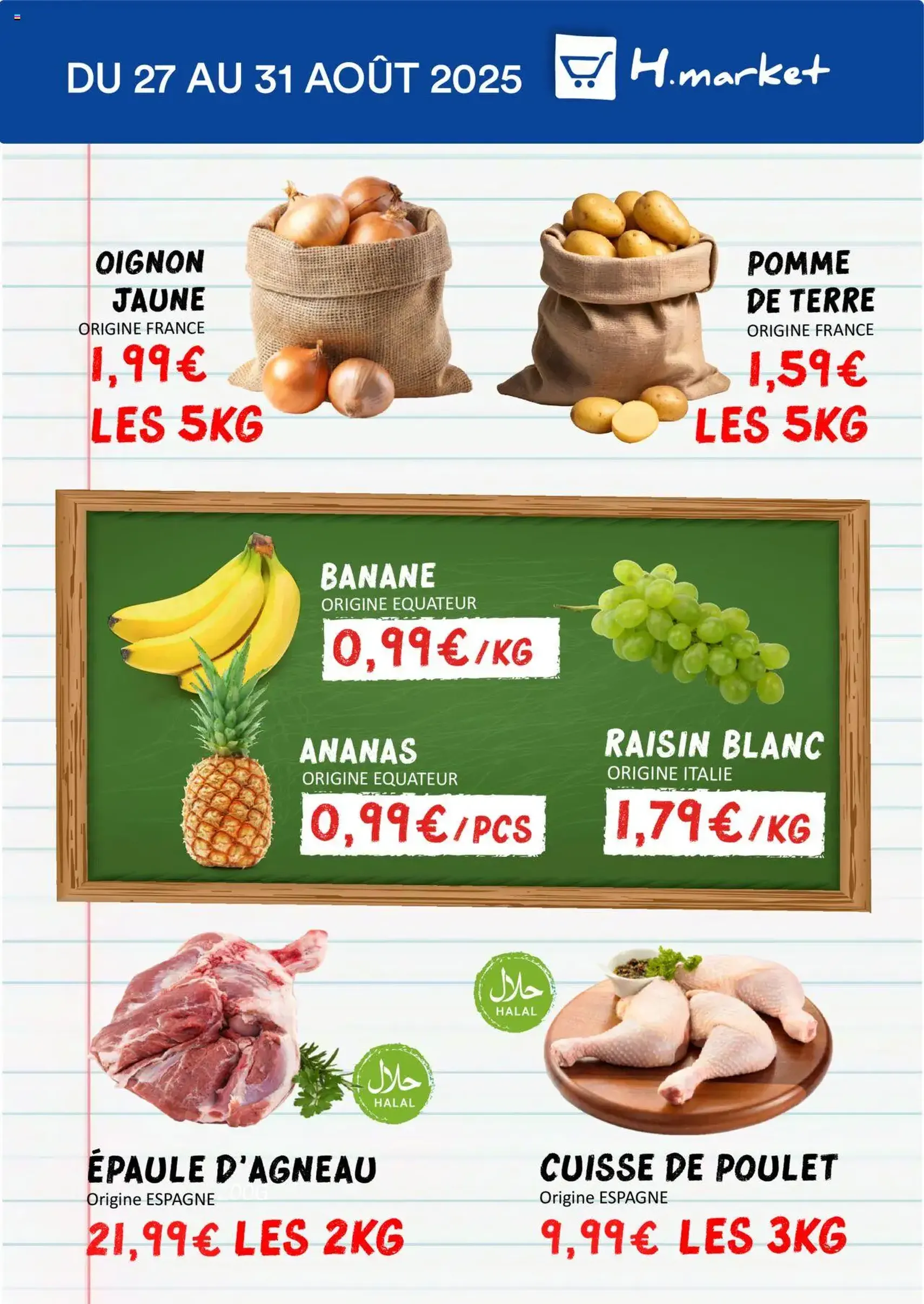 Hmarket catalogue - brochure valable à partir du 20/08/2025, page 2 sur 16 Hmarket catalogue - brochure valable à partir du 20/08/2025, page 2 sur 16