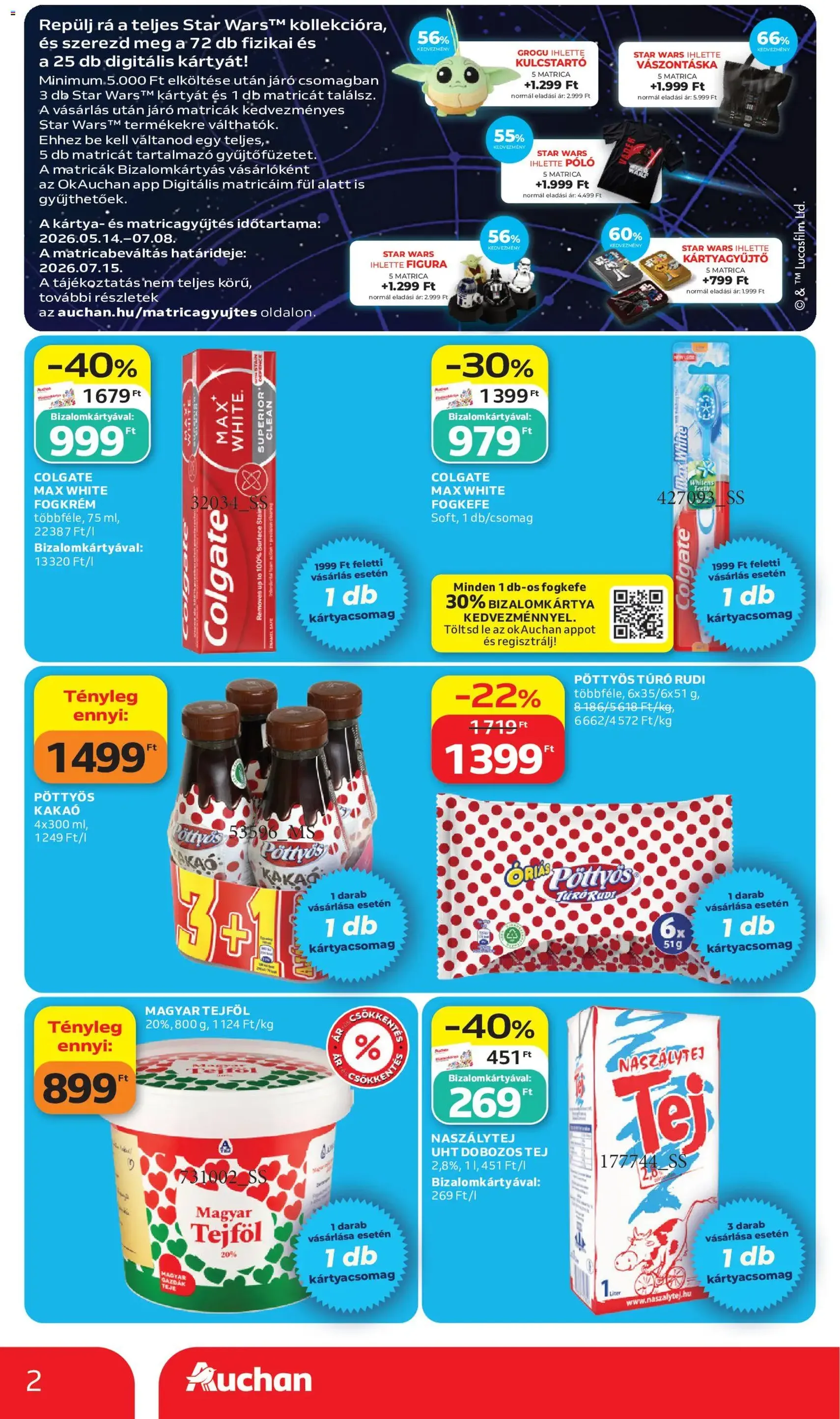 Auchan akciós újság - 2026.06.11. érvényes szórólap 2 oldal 46 oldalból