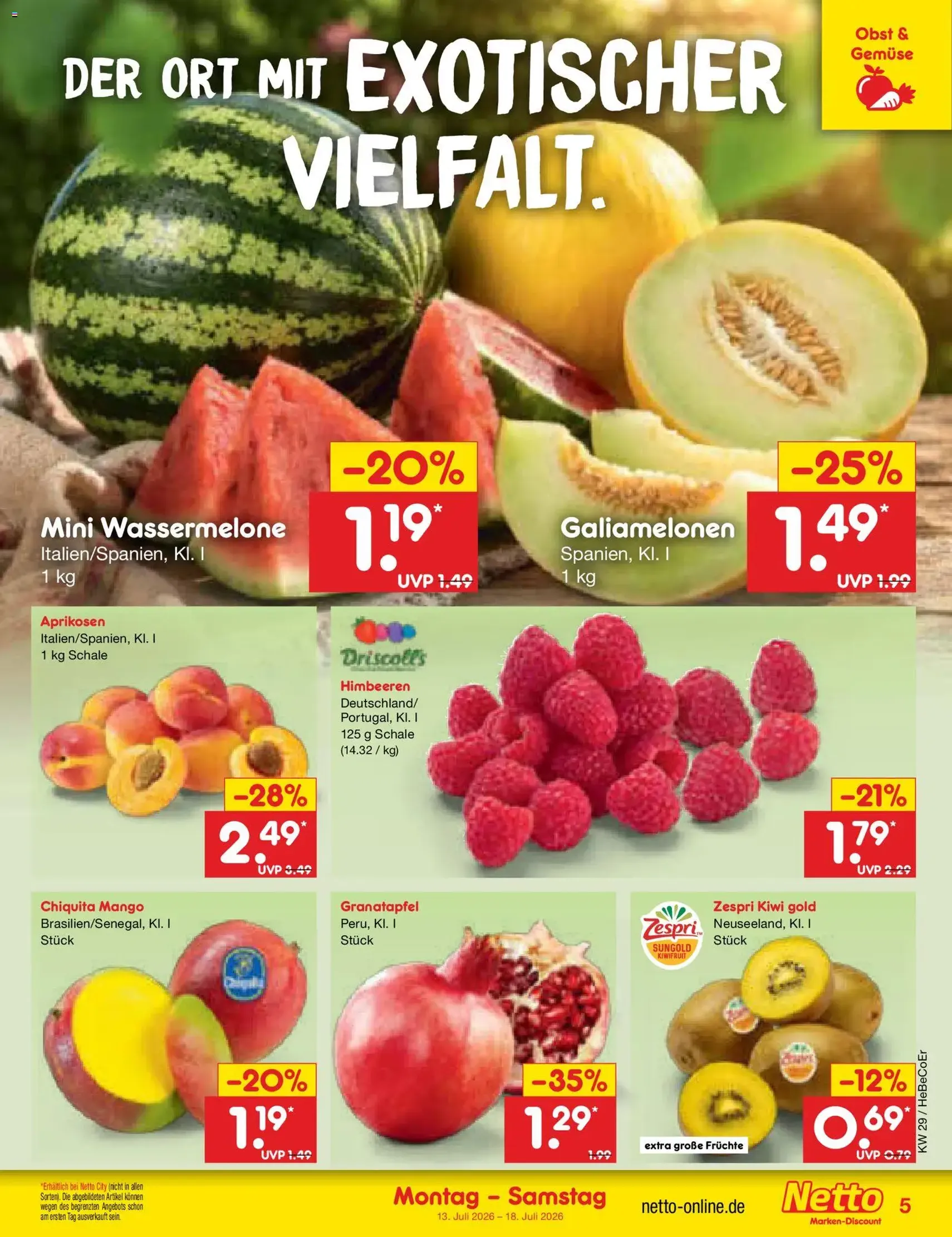 Netto Marken-Discount Prospekt - Gültiger Prospekt ab 13.07.2026, Seite 5 von insgesamt 73