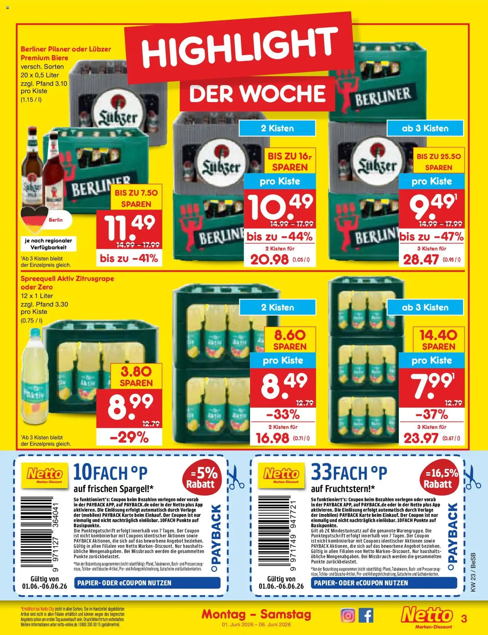Netto Marken-Discount Prospekt - Gültiger Prospekt ab 01.06.2026, Seite 3 von insgesamt 66
